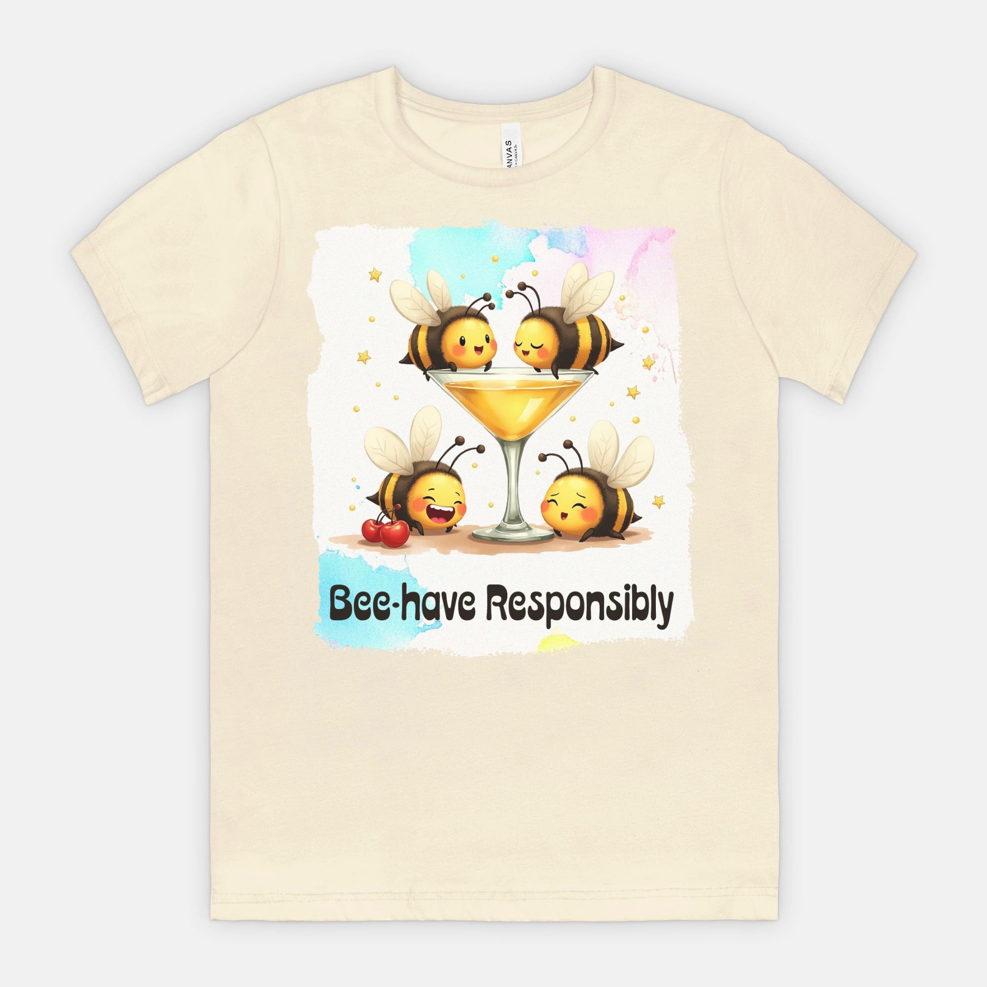 Bee-have Responsibly – Funny Bee Cocktail Shirt