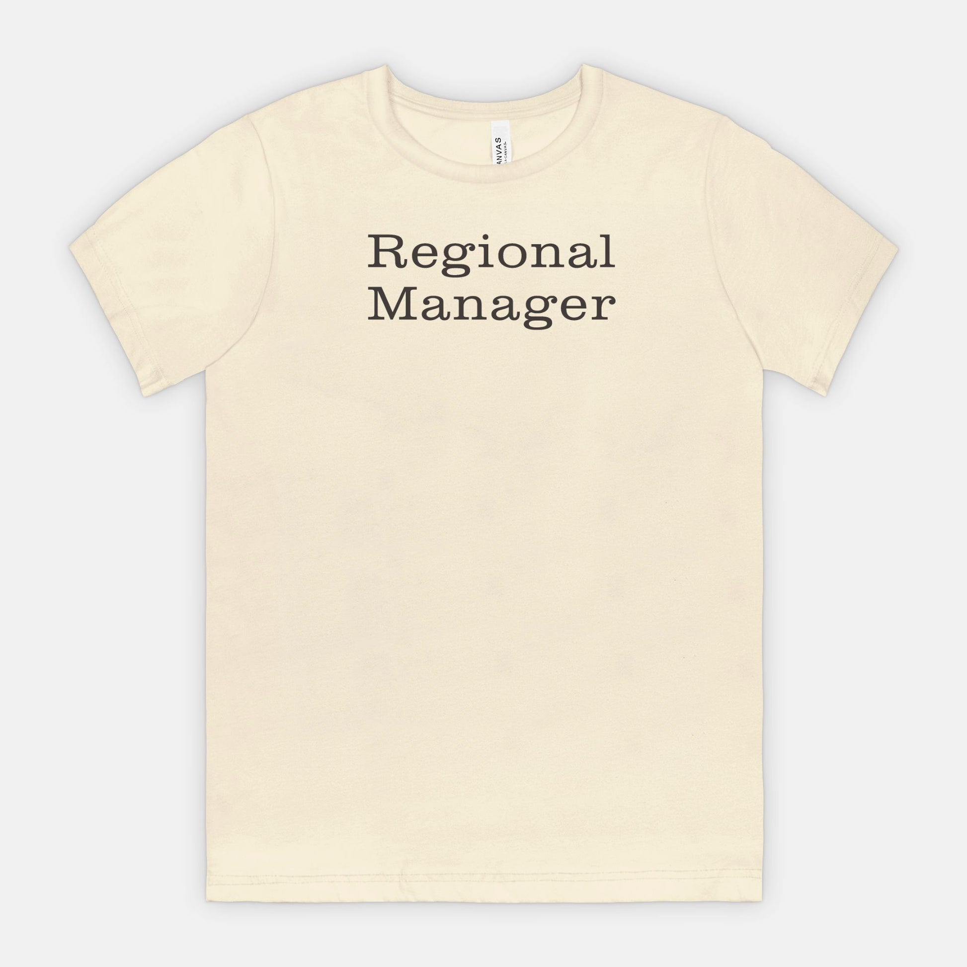 Regional Manager Tee - Black text