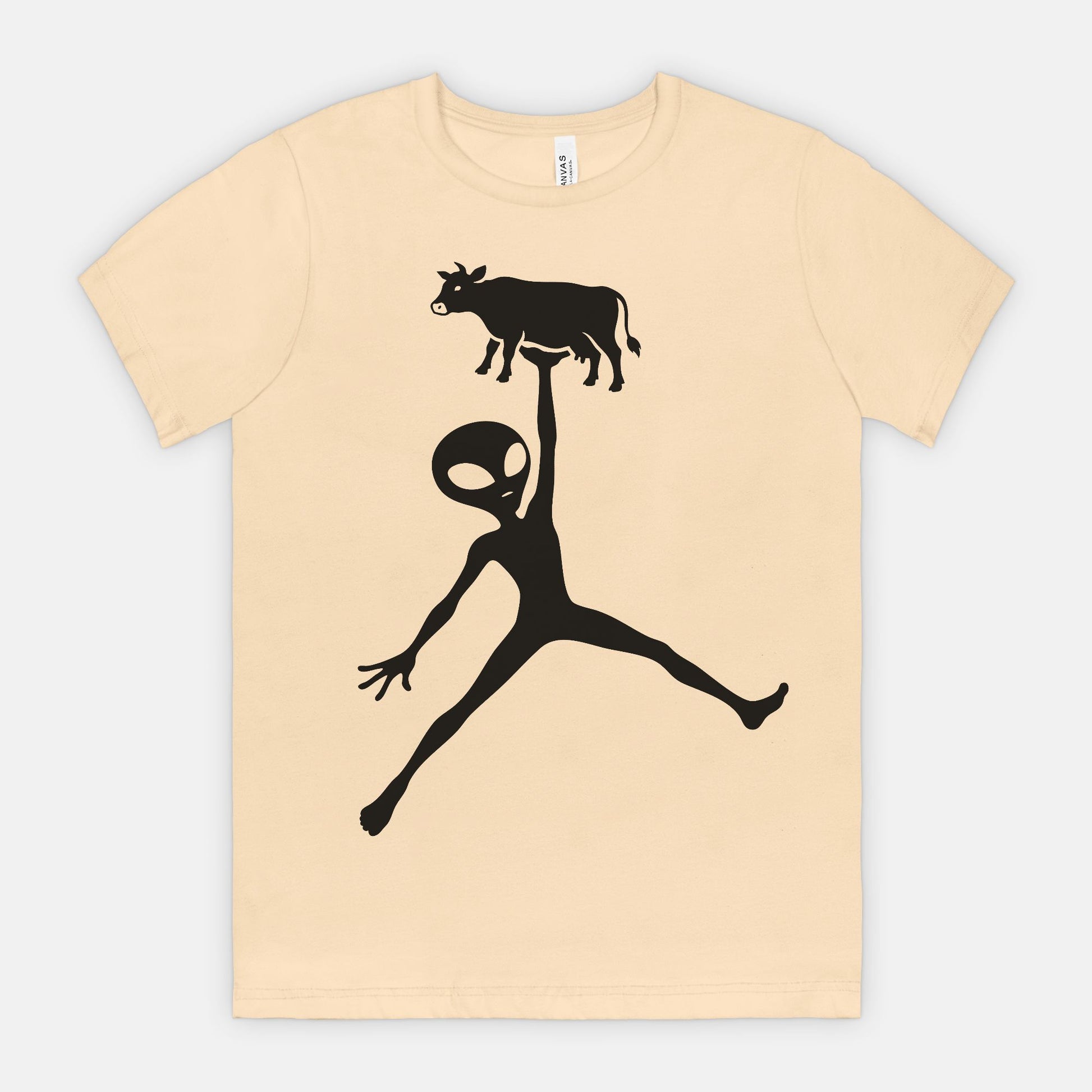 Alien Cow Abduction Graphic Tee