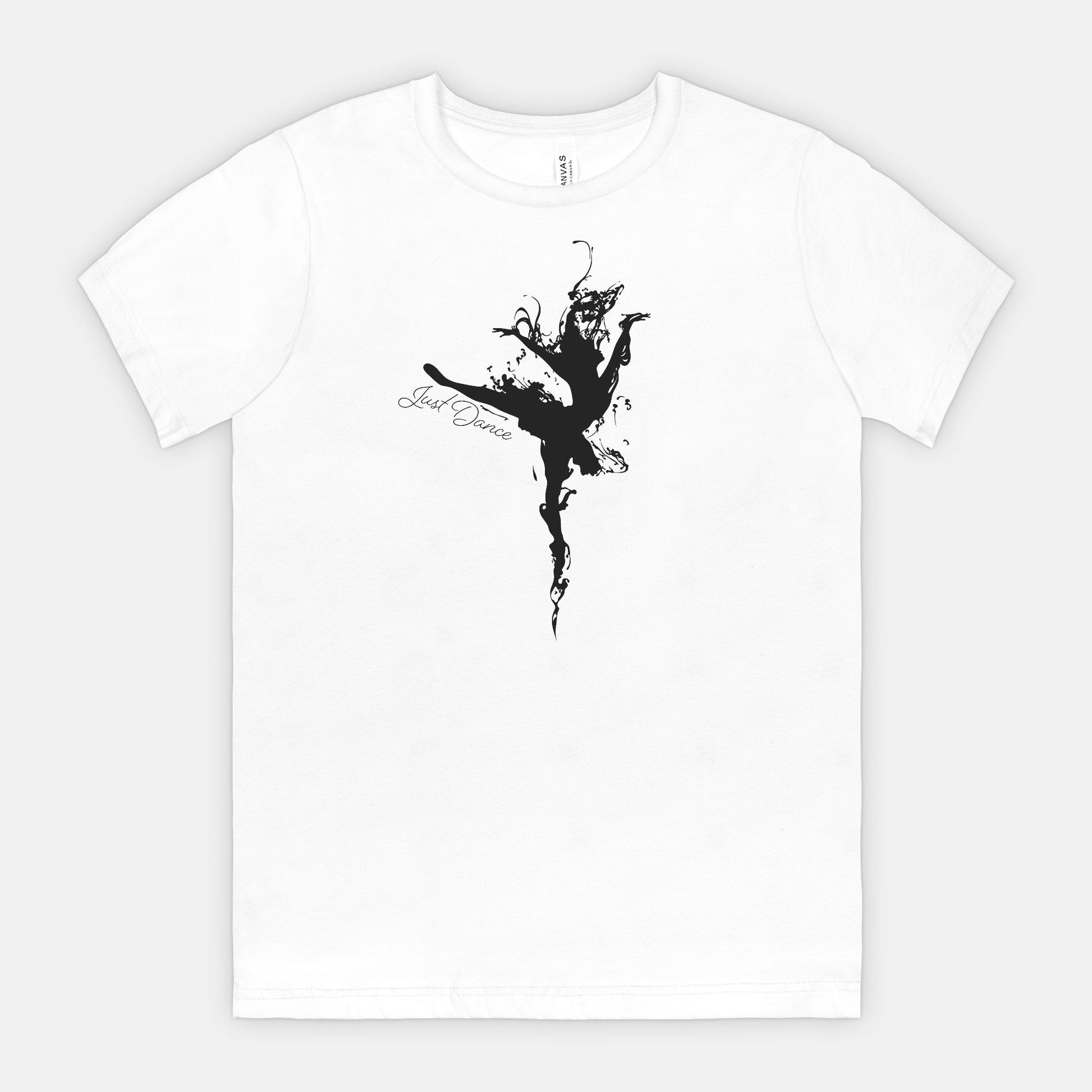 Just Dance – Artistic Ballerina Silhouette T-Shirt