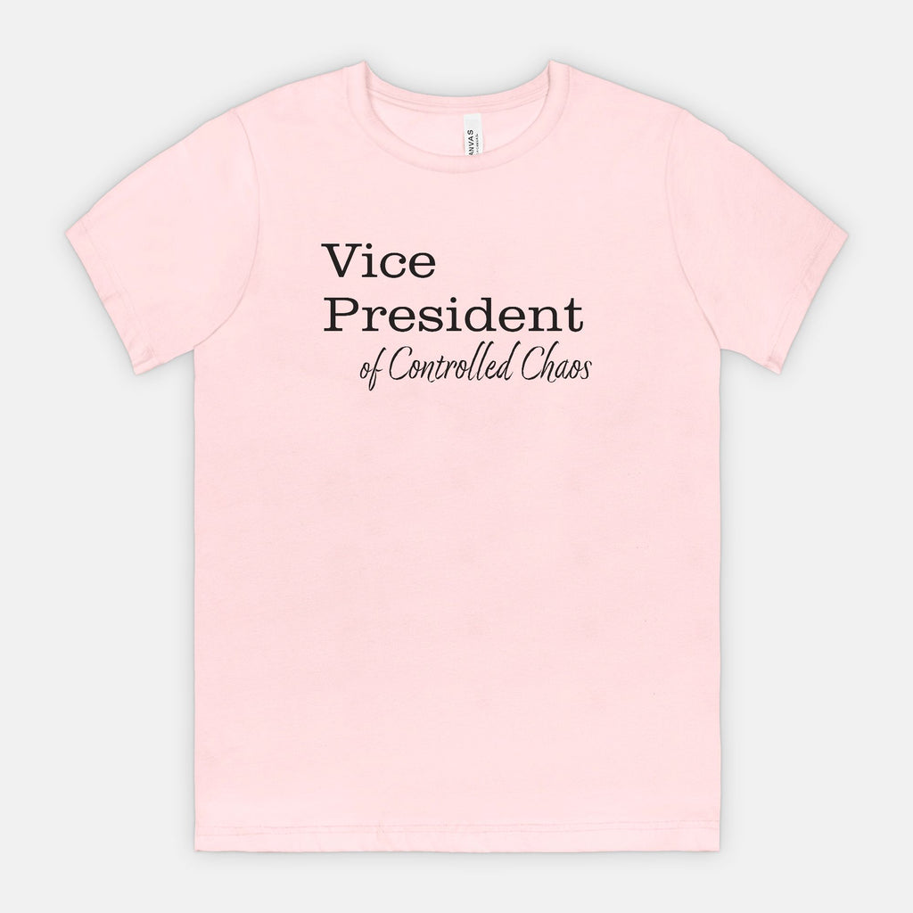 VP of Controlled Chaos Tee - Black Text