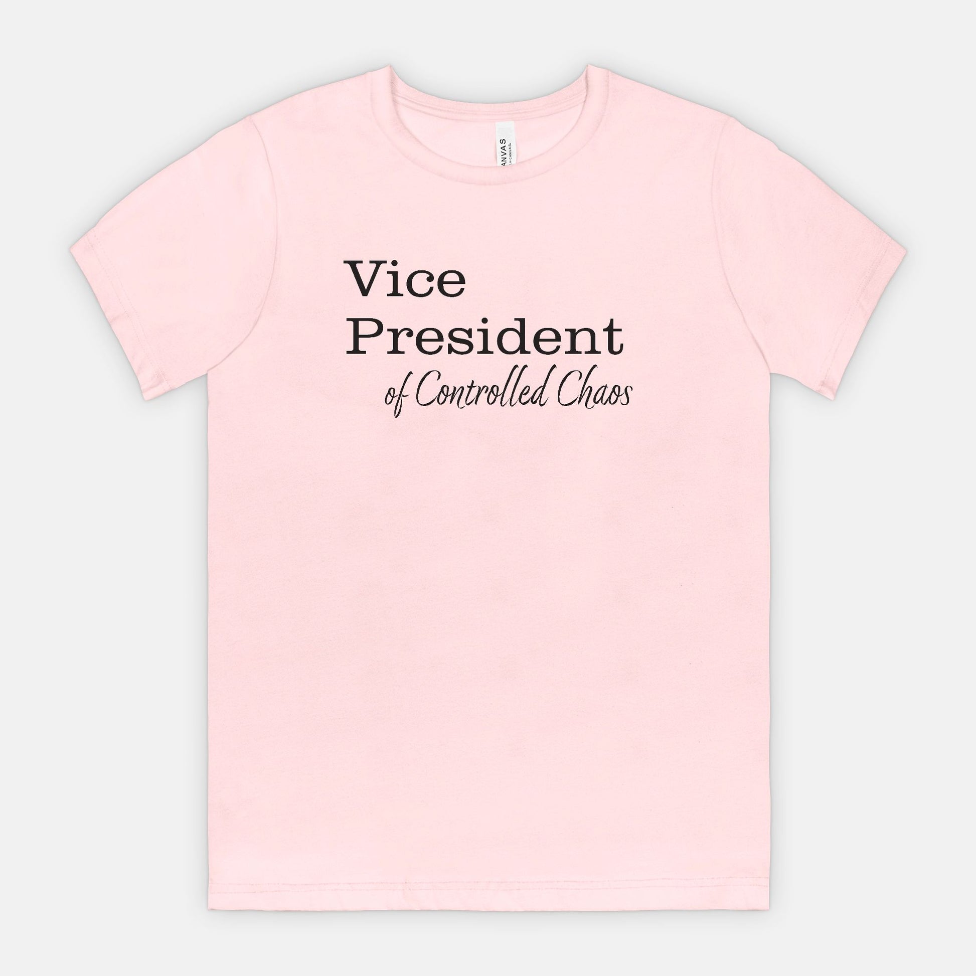 VP of Controlled Chaos Tee - Black Text