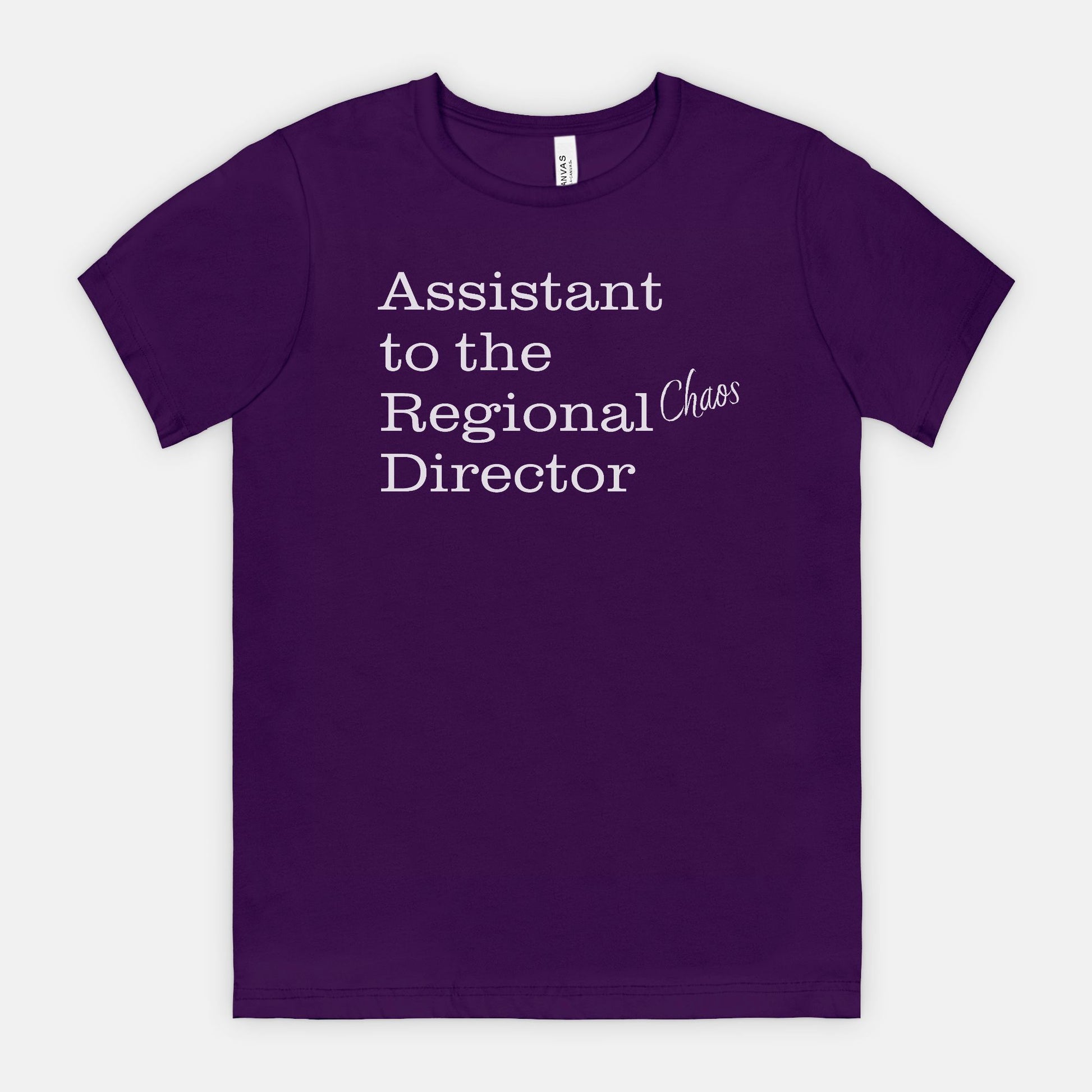 Assistant to the Regional Chaos Director Tee - white text