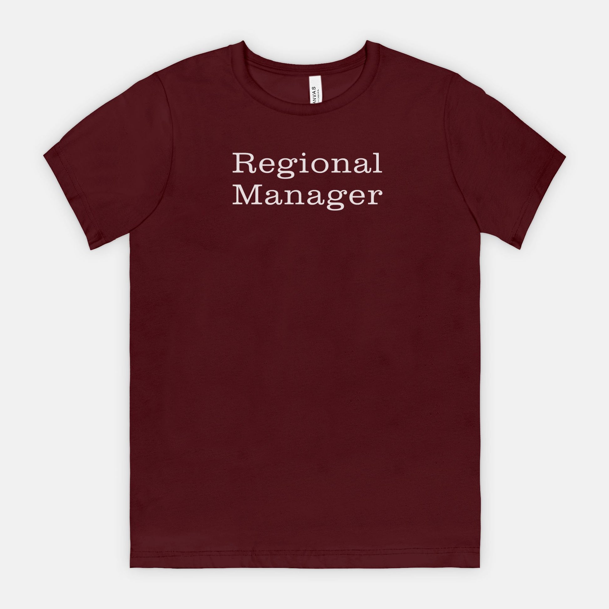 Regional Manager Tee - white text