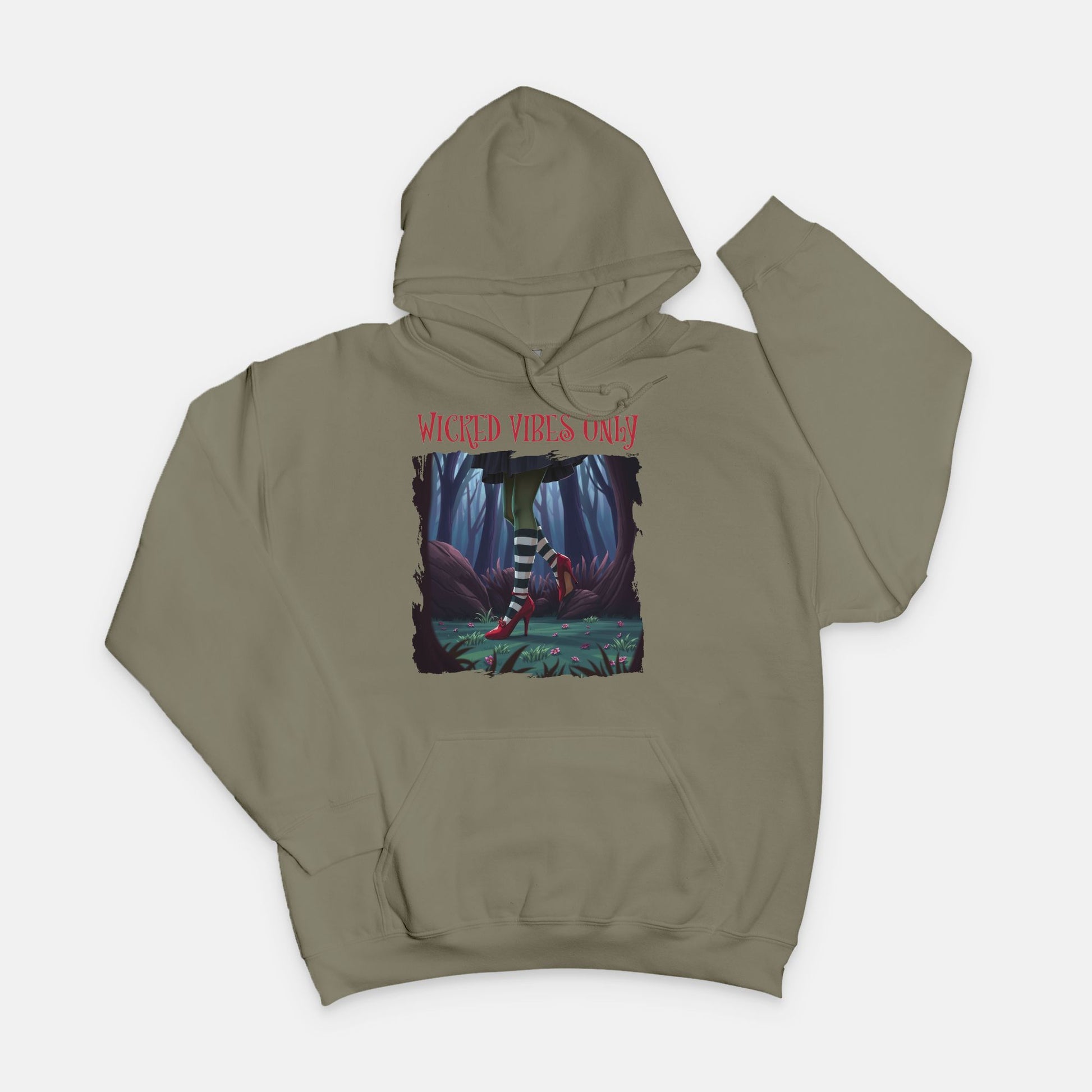 Wicked Vibes Only Witch Hoodie – Unisex Halloween Sweatshirt