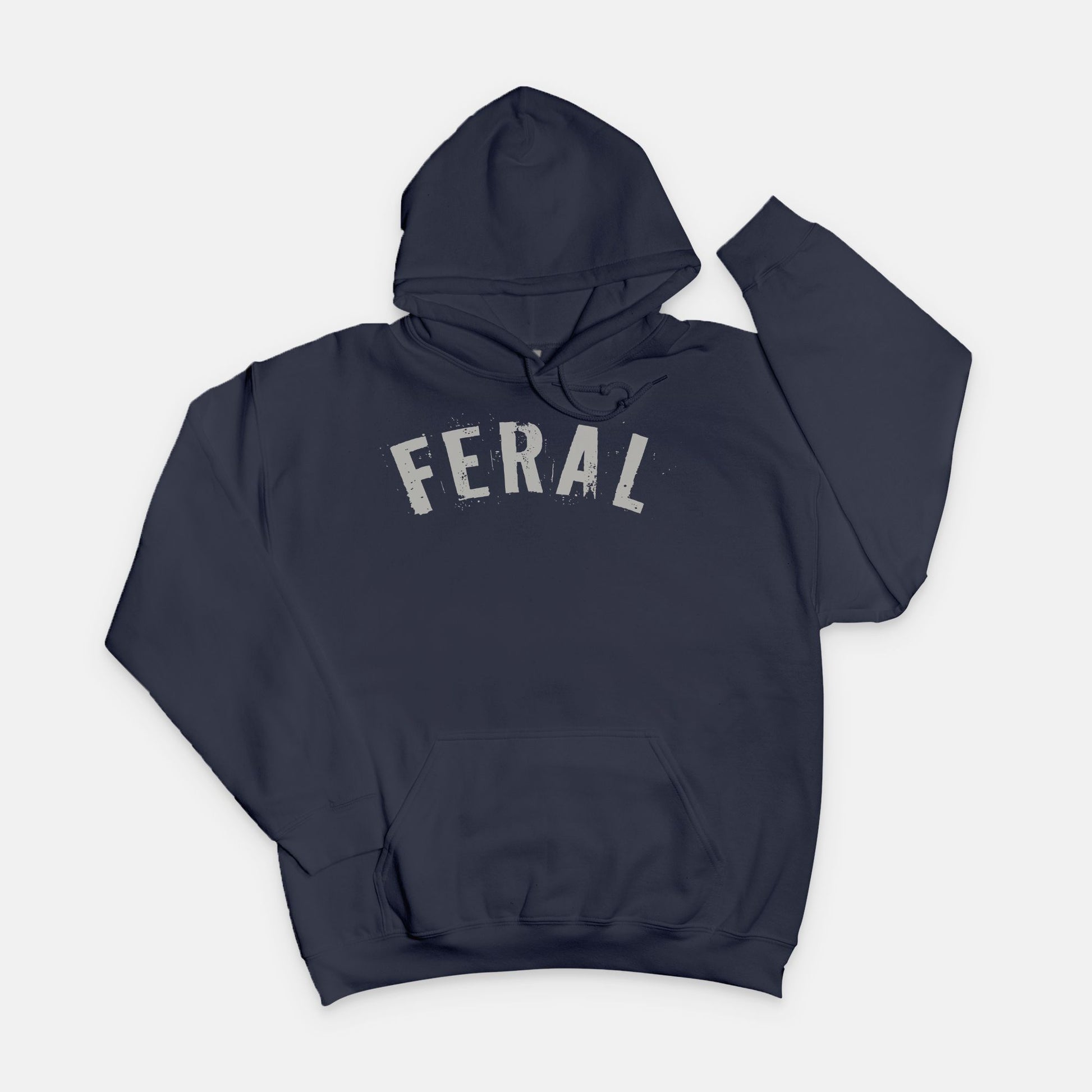 Feral Hoodie | Wild at Heart Comfort Gray Text