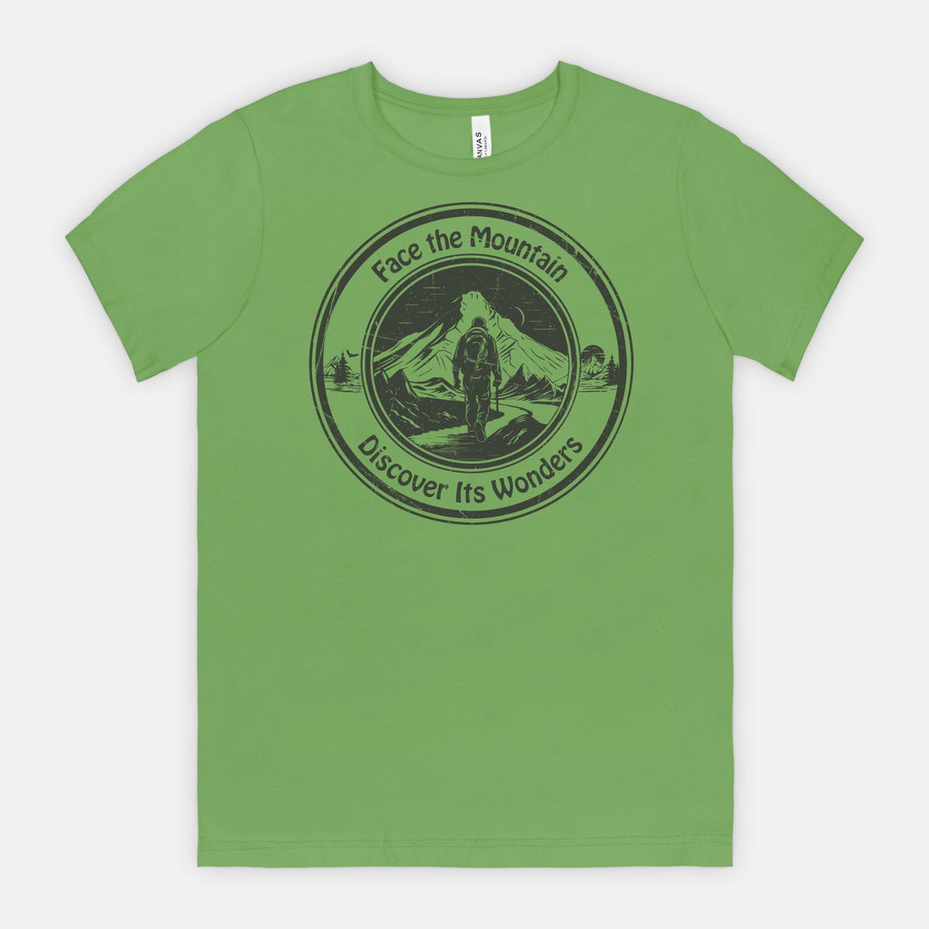 Face the Mountain Discover Its Wonders Adventure T-Shirt