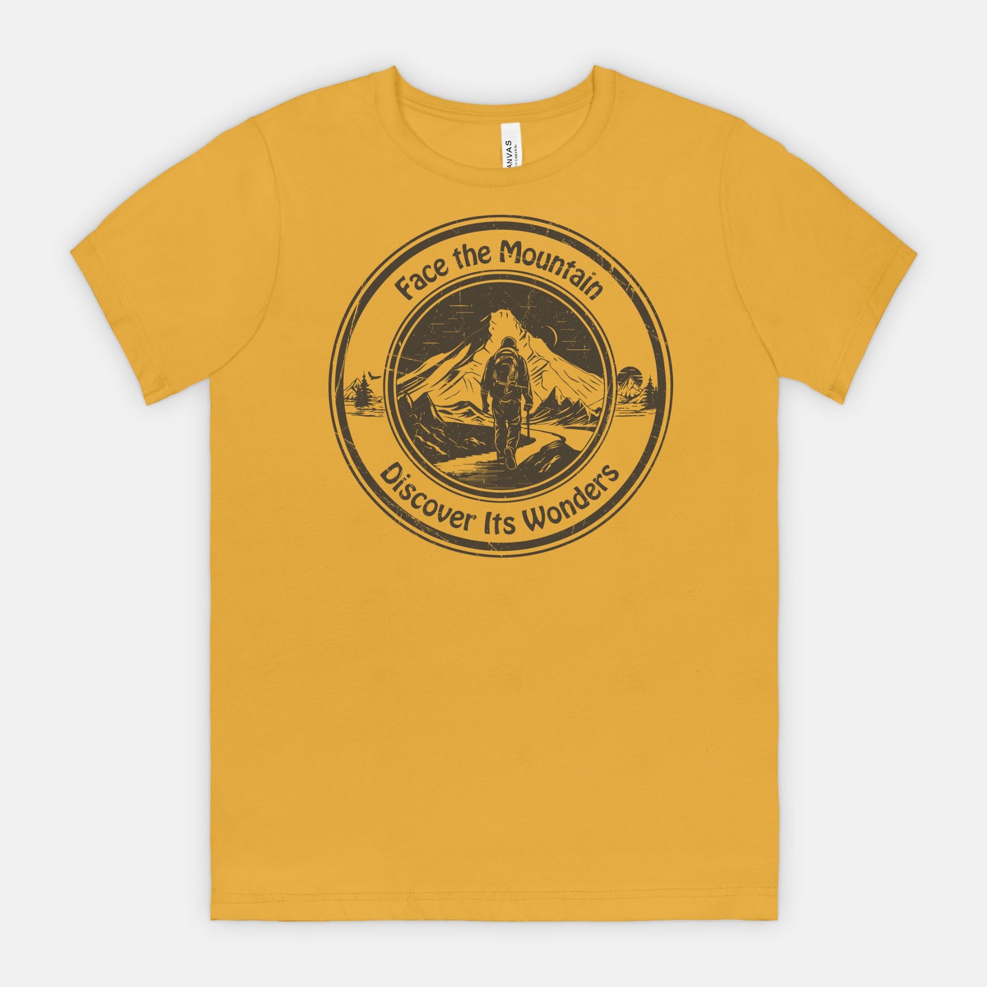 Face the Mountain Discover Its Wonders Adventure T-Shirt