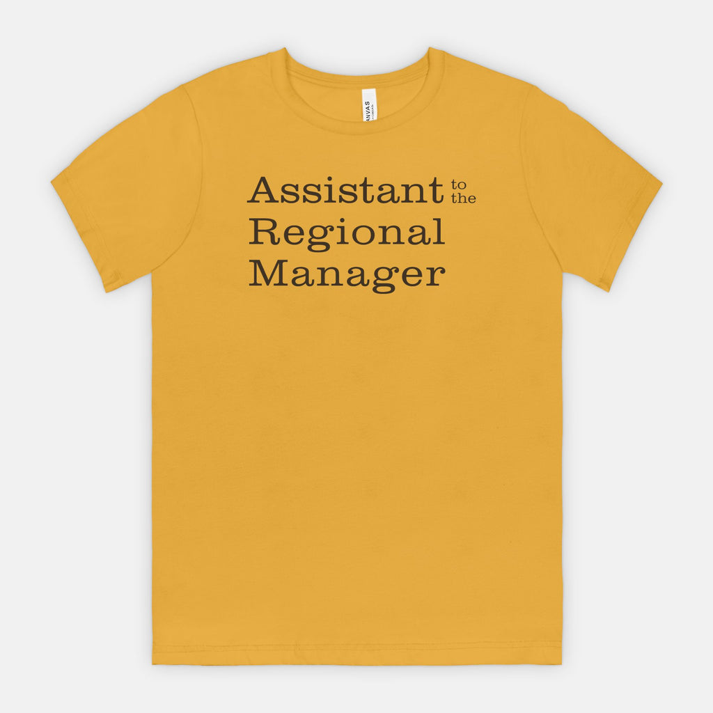 Assistant to the Regional Manager Tee - black text