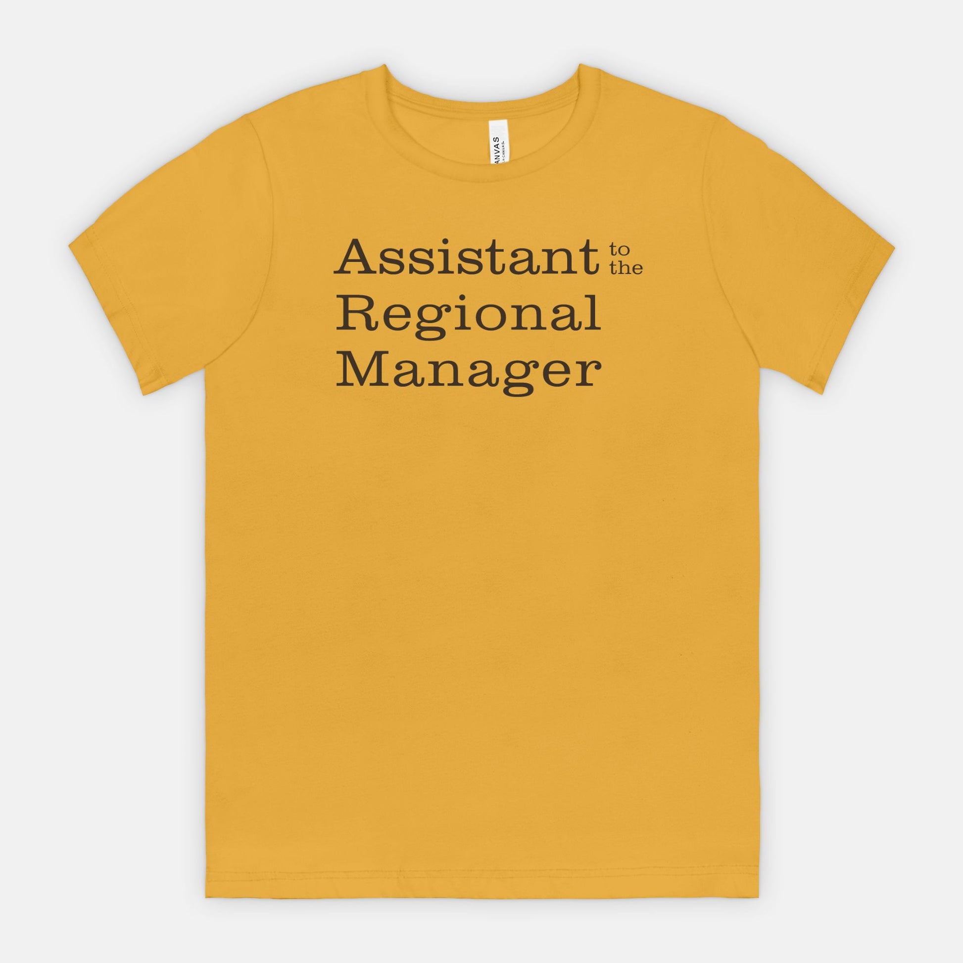 Assistant to the Regional Manager Tee - black text