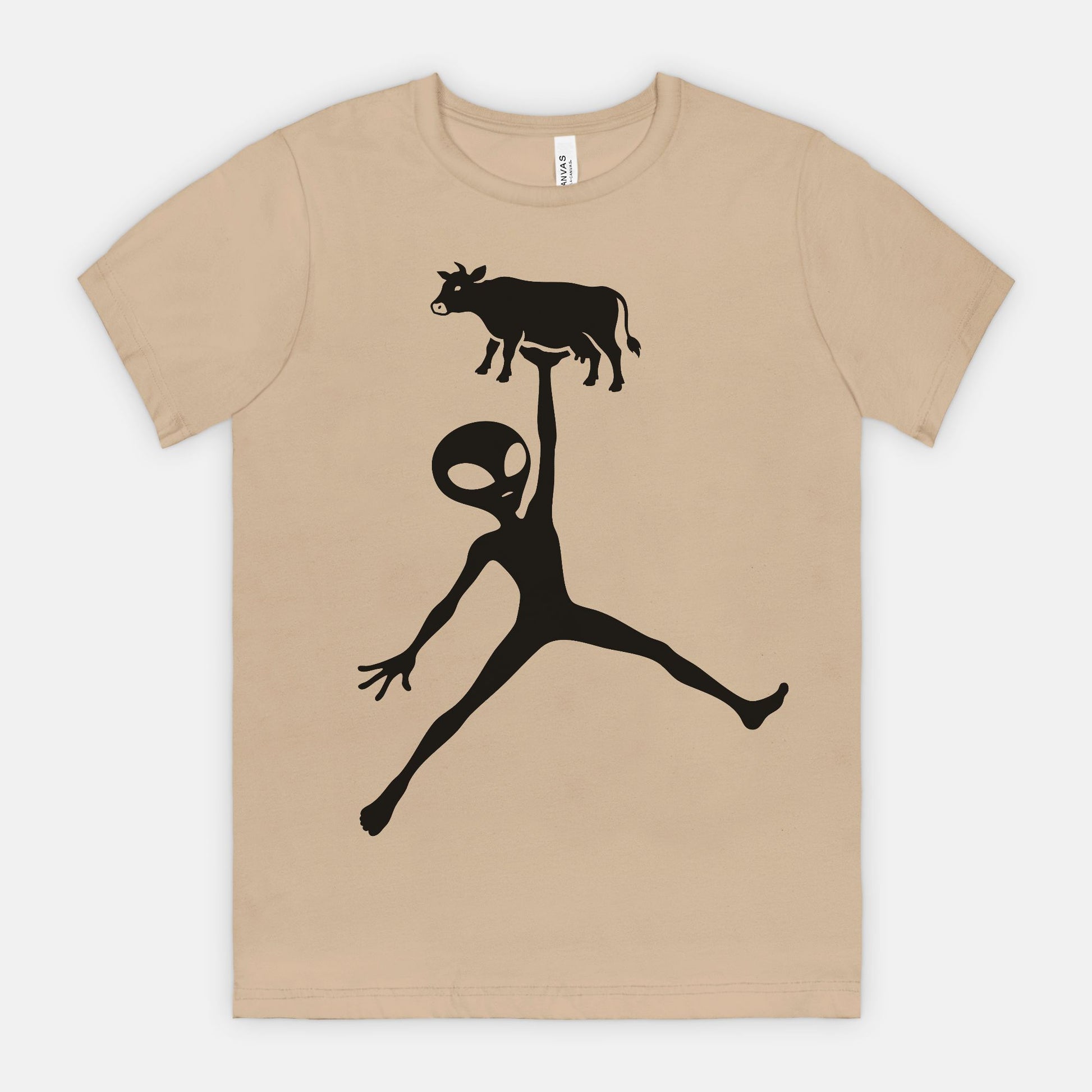 Alien Cow Abduction Graphic Tee