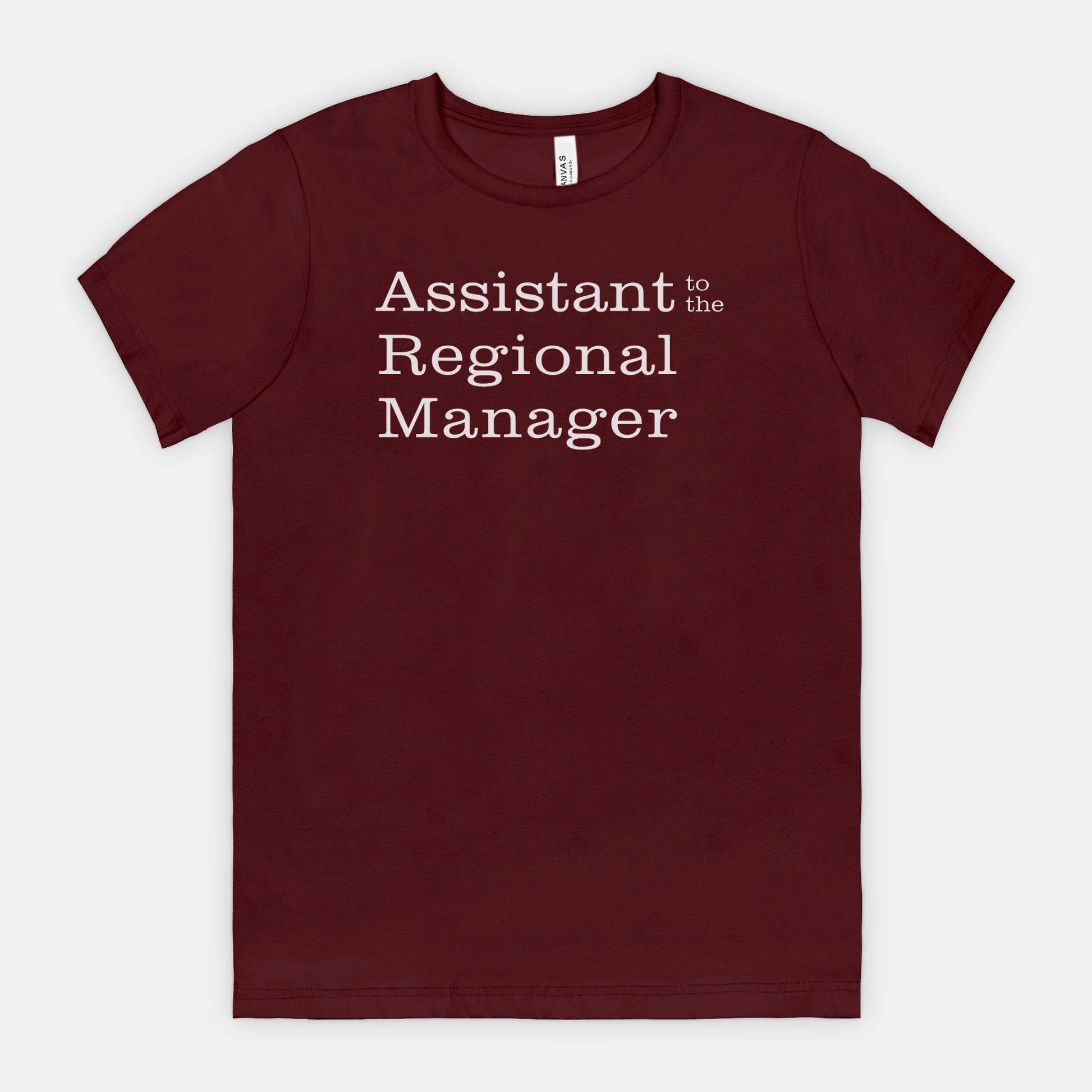 Assistant to the Regional Manager Tee - white text
