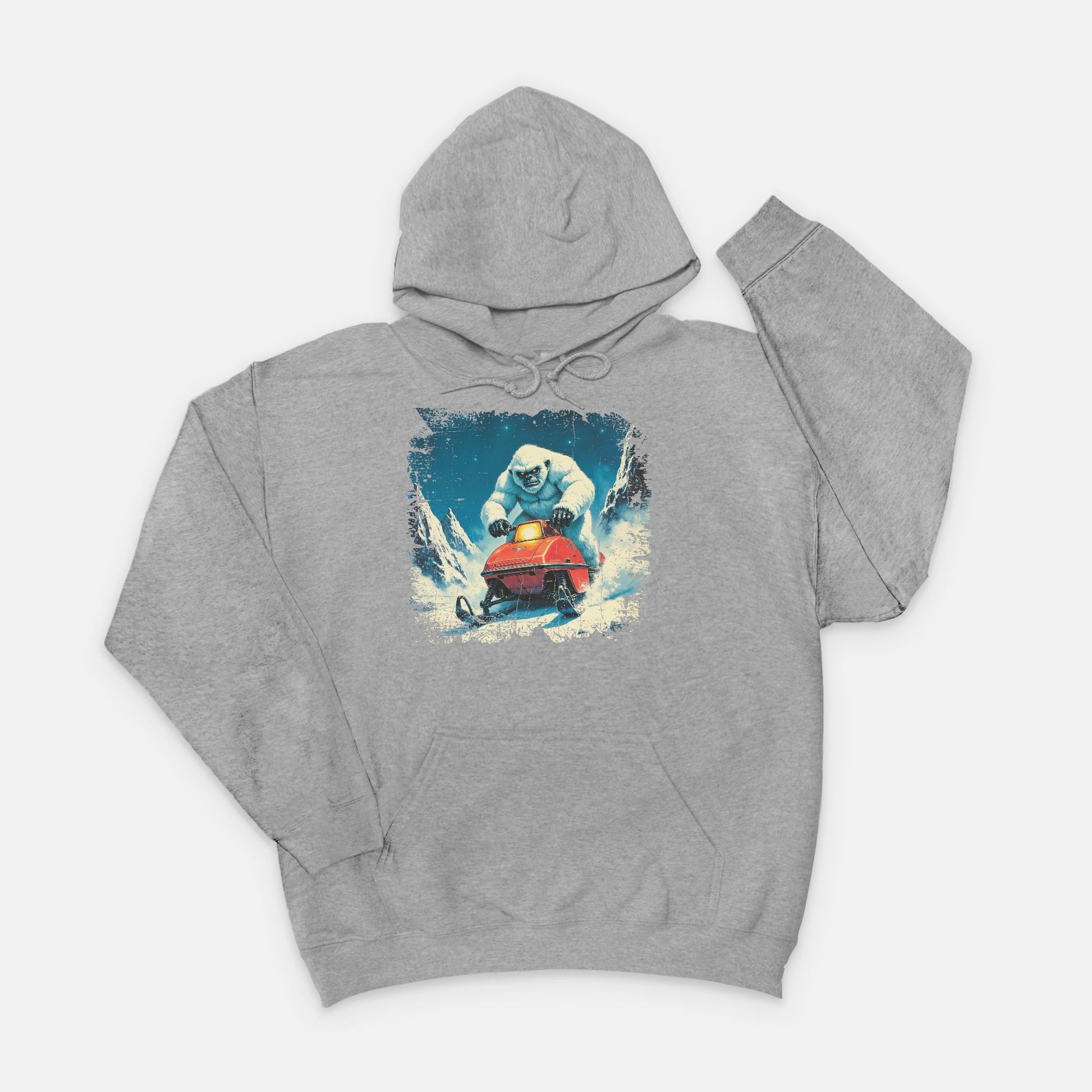 Yeti on Snowmobile Sweatshirt