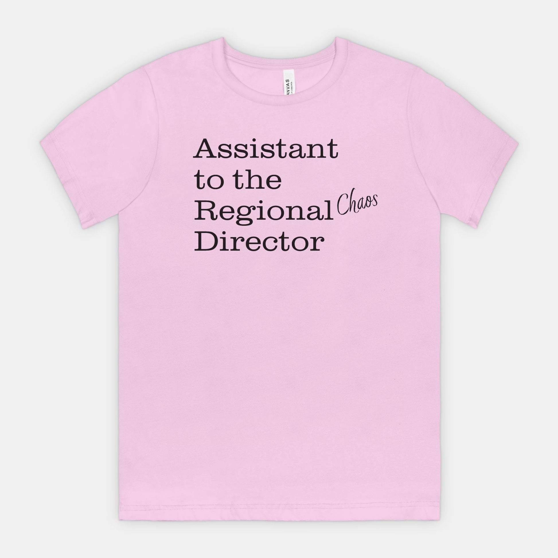 Assistant to the Regional Chaos Director Tee - Black text