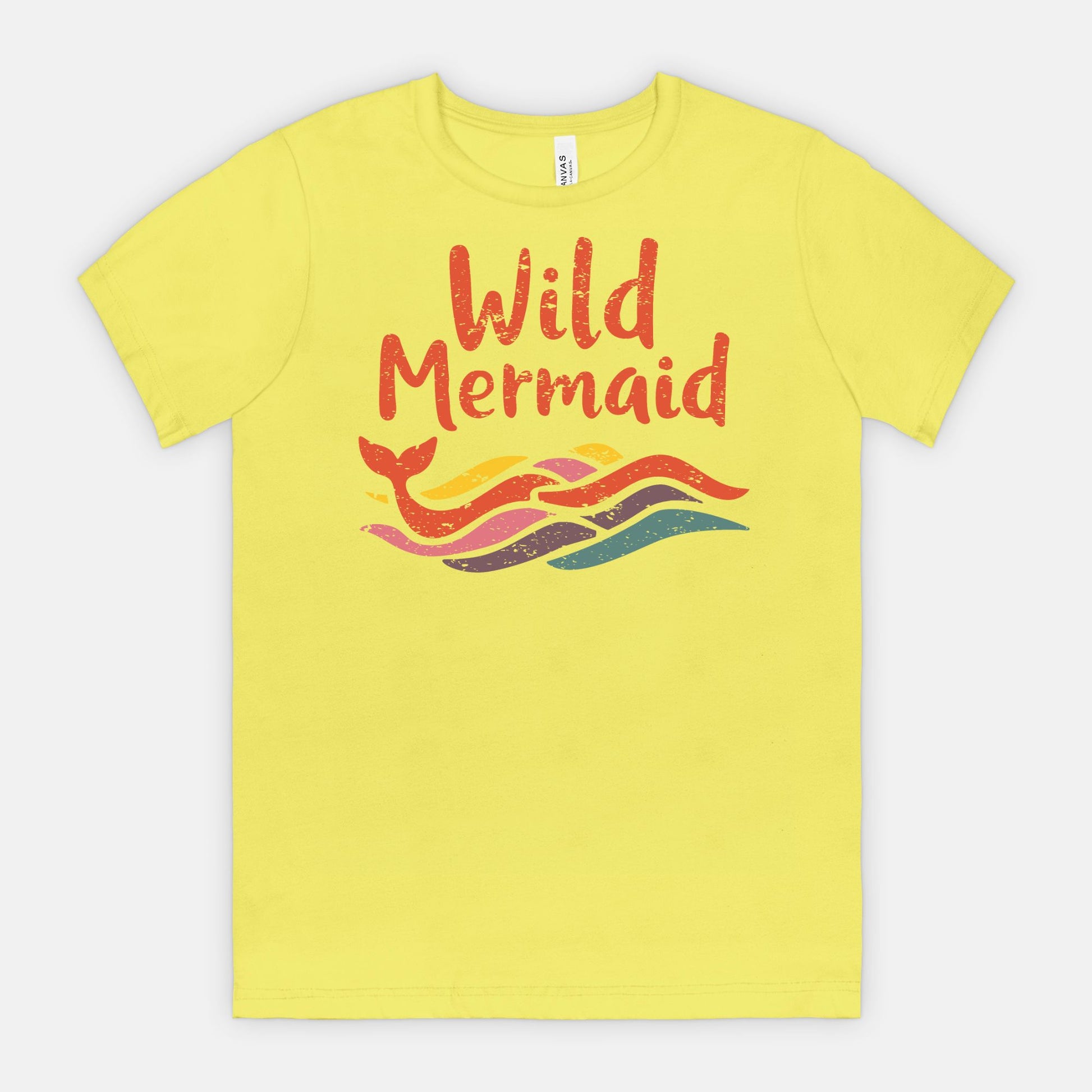Wild Mermaid - Colorful Retro Ocean Vibes Tee