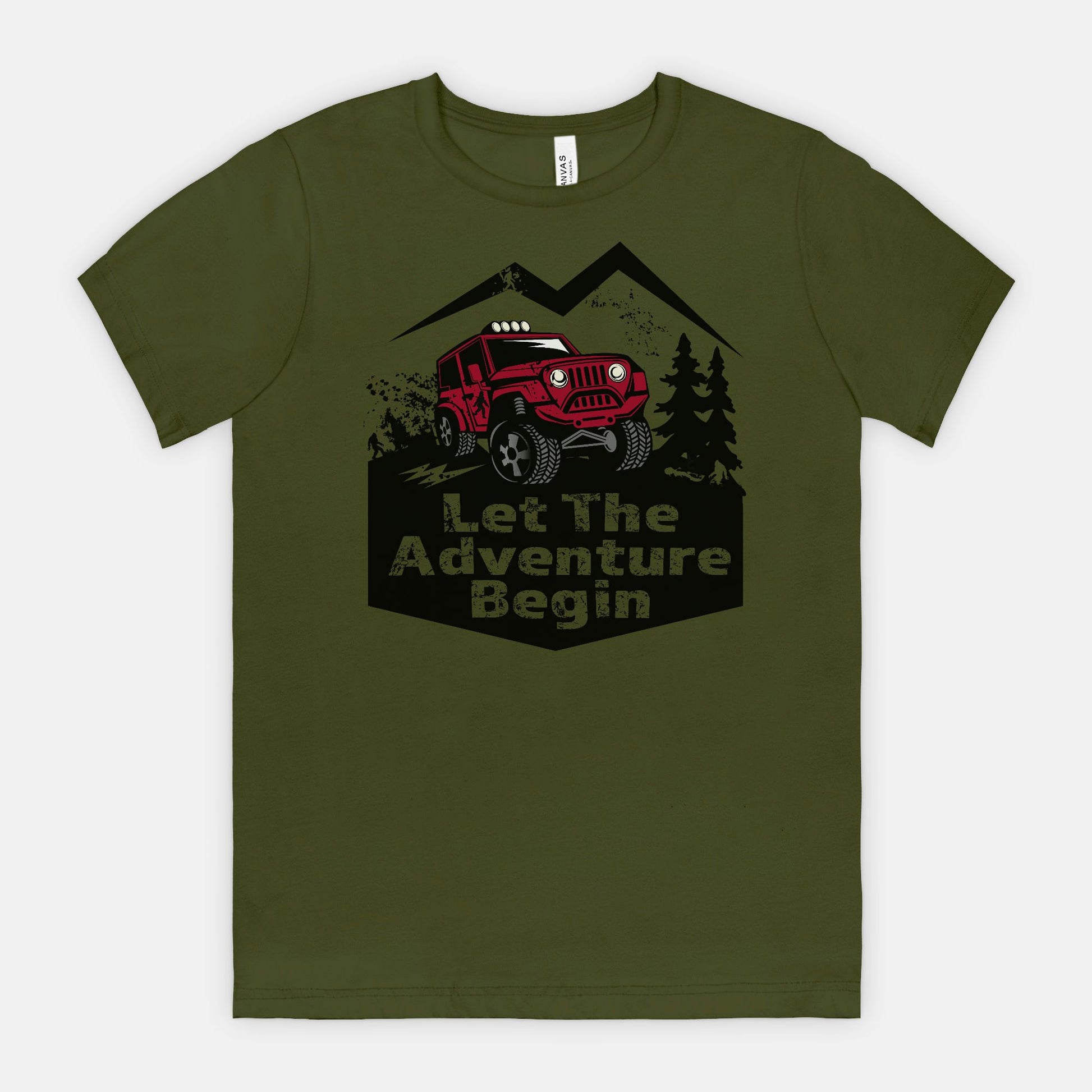 Let the Adventure Begin – Hidden Bigfoot Off-Road Jeep Tee