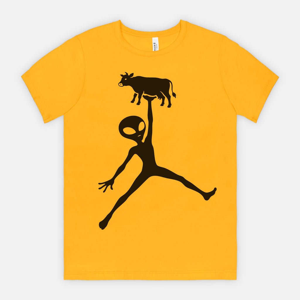 Alien Cow Abduction Graphic Tee