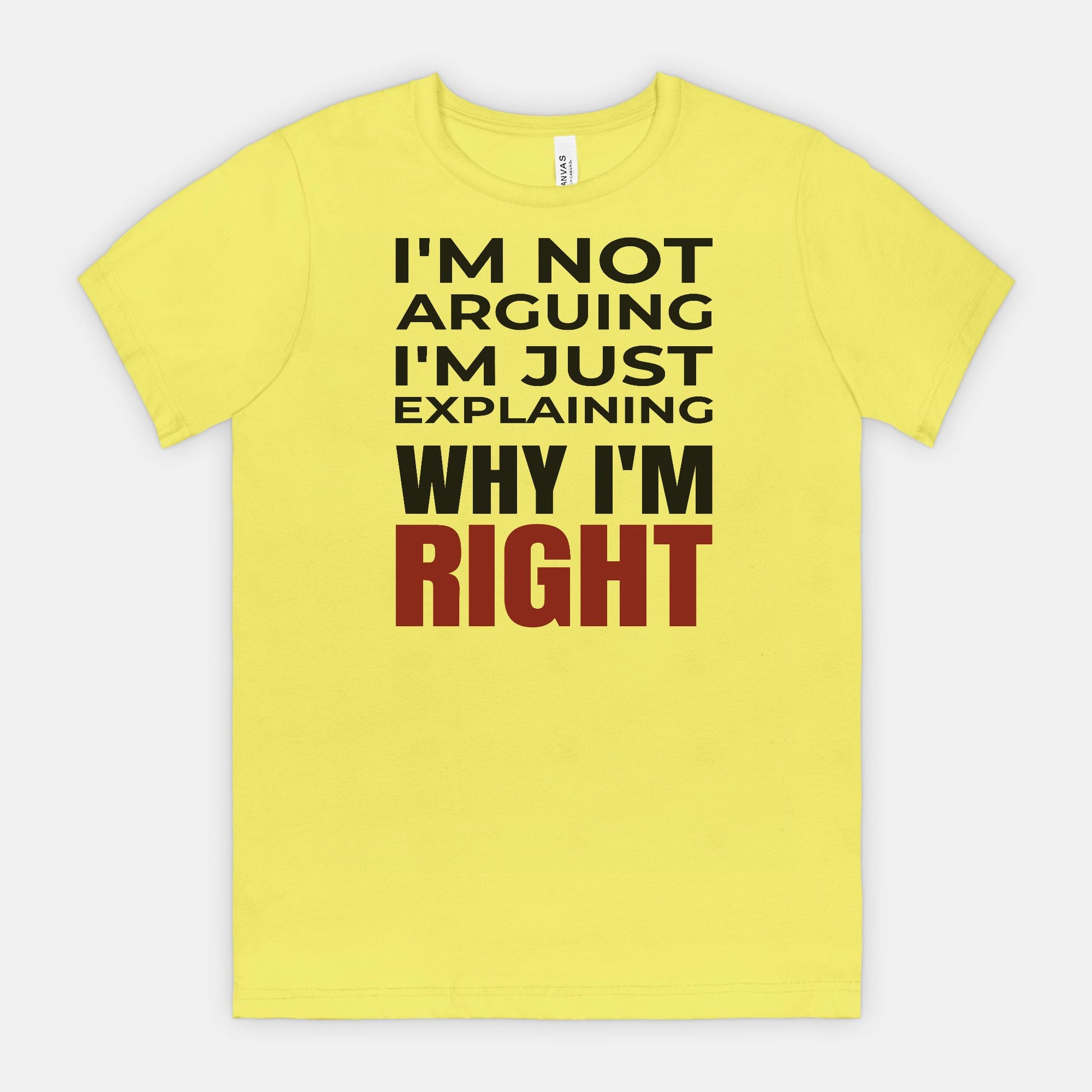 I’m Not Arguing I’m Just Explaining Why I’m Right T-Shirt