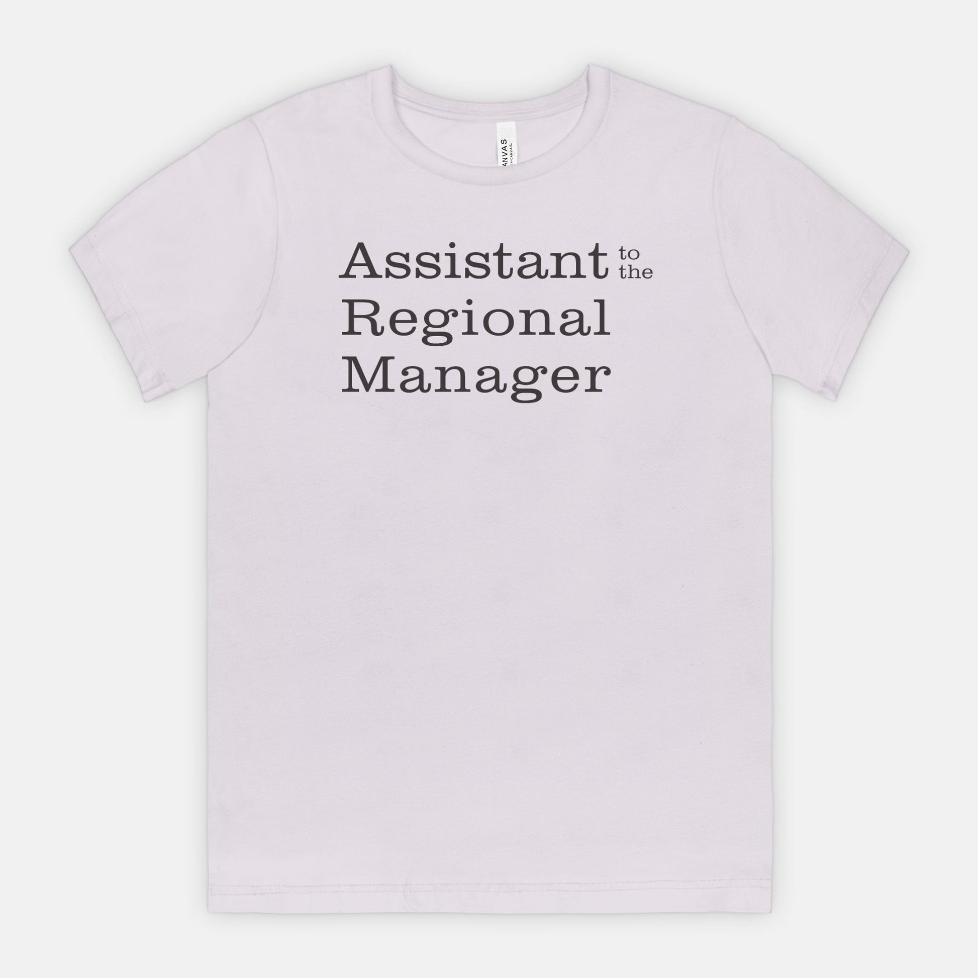 Assistant to the Regional Manager Tee - black text