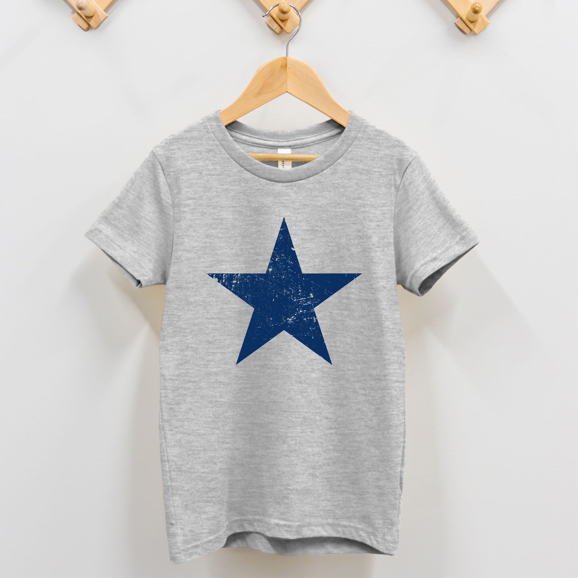 Blue Distressed Star Toddler T-Shirt