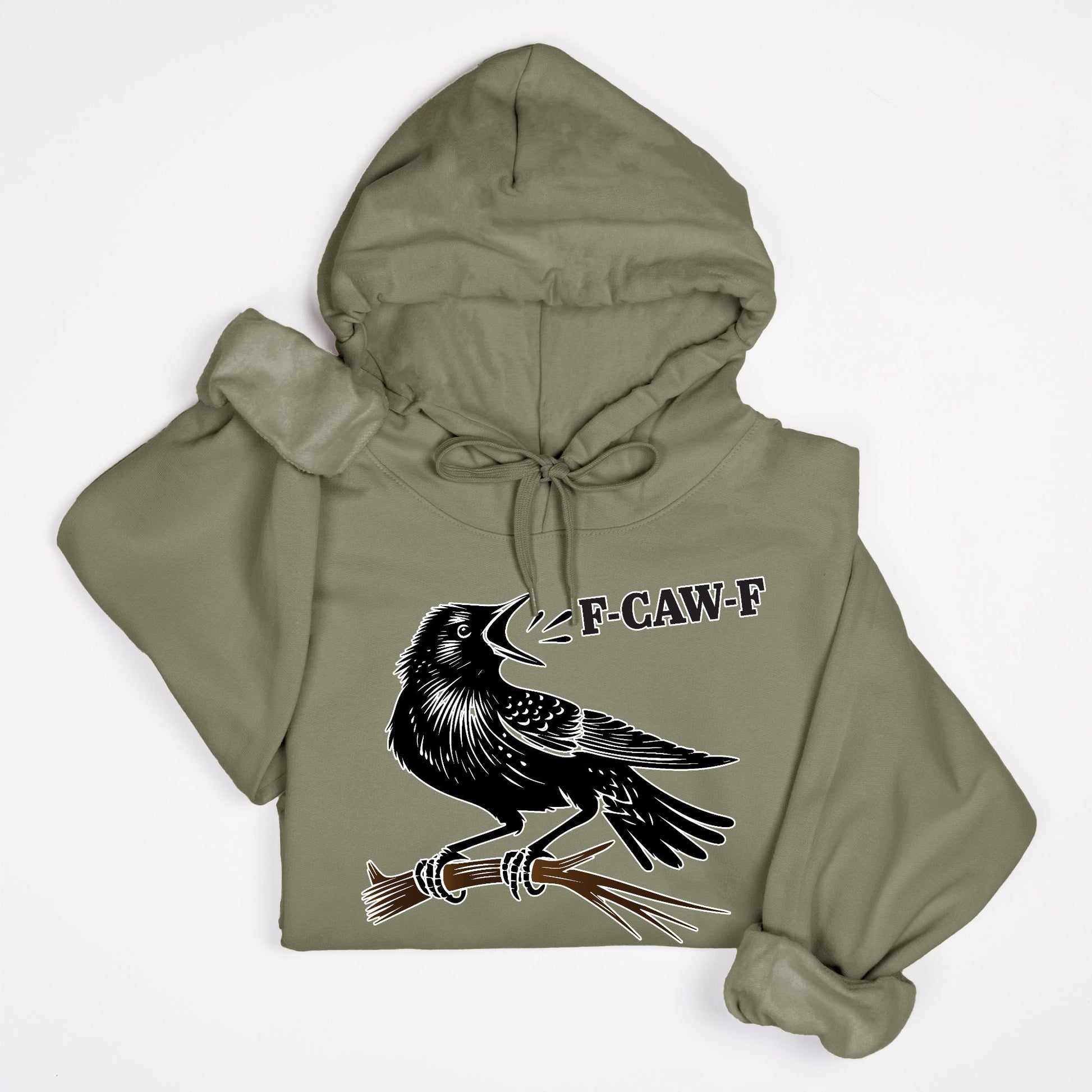 F-CAW-F Crow Hoodie – Funny Edgy Bird