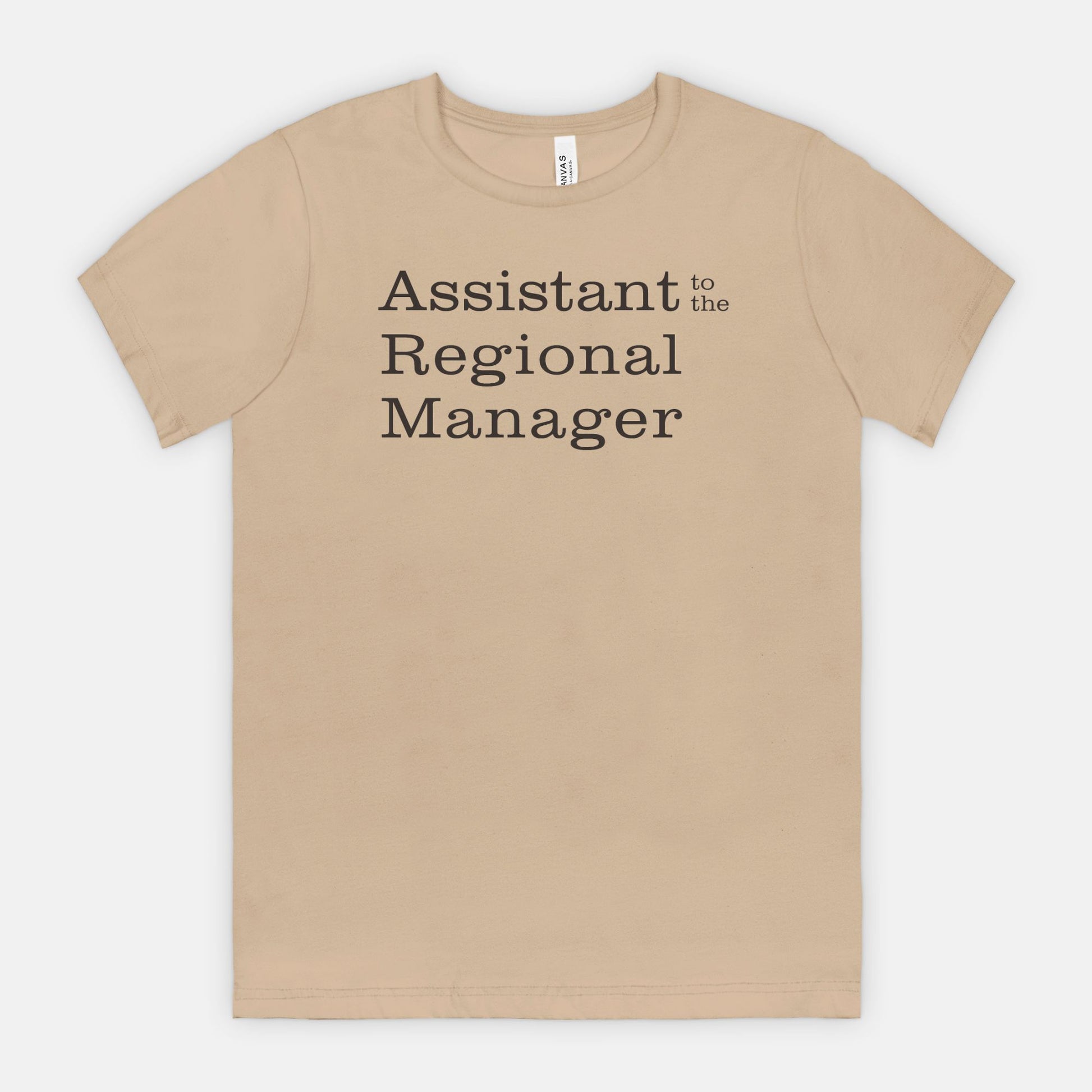 Assistant to the Regional Manager Tee - black text