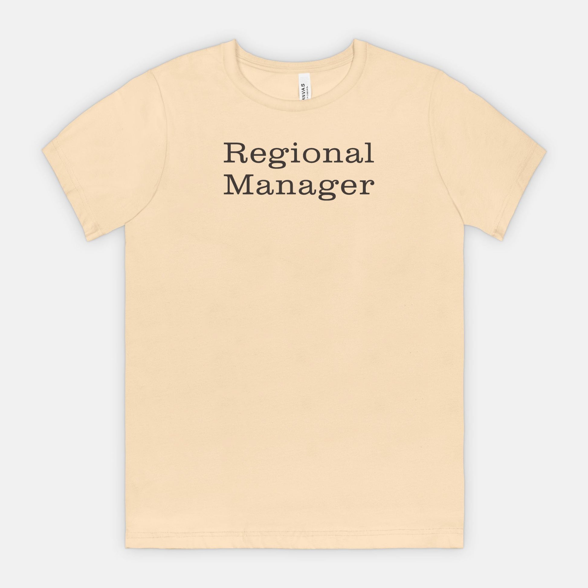 Regional Manager Tee - Black text