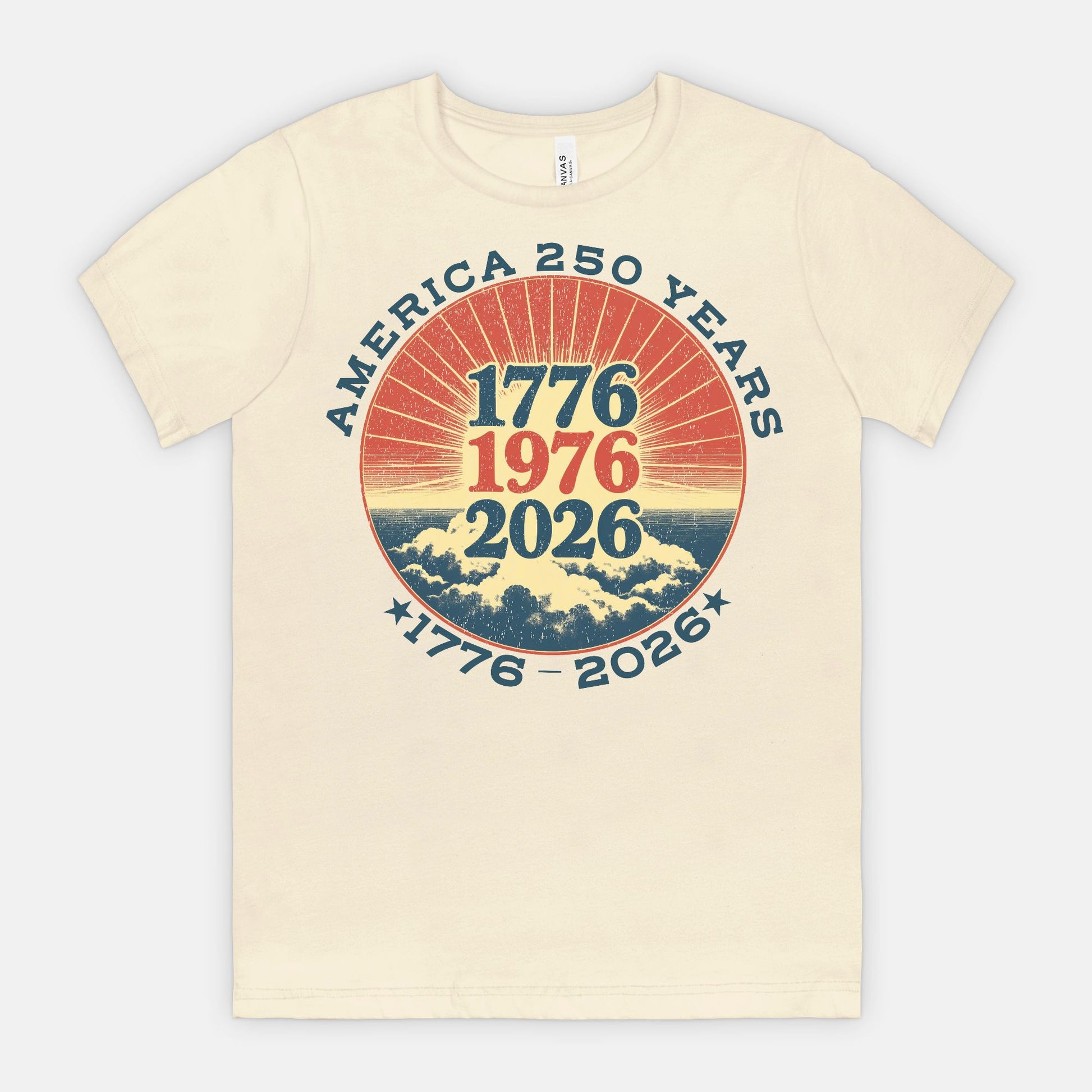 America 250 Years Shirt 1776 1976 2026 Patriotic Vintage T-Shirt USA Anniversary Chaos Collection