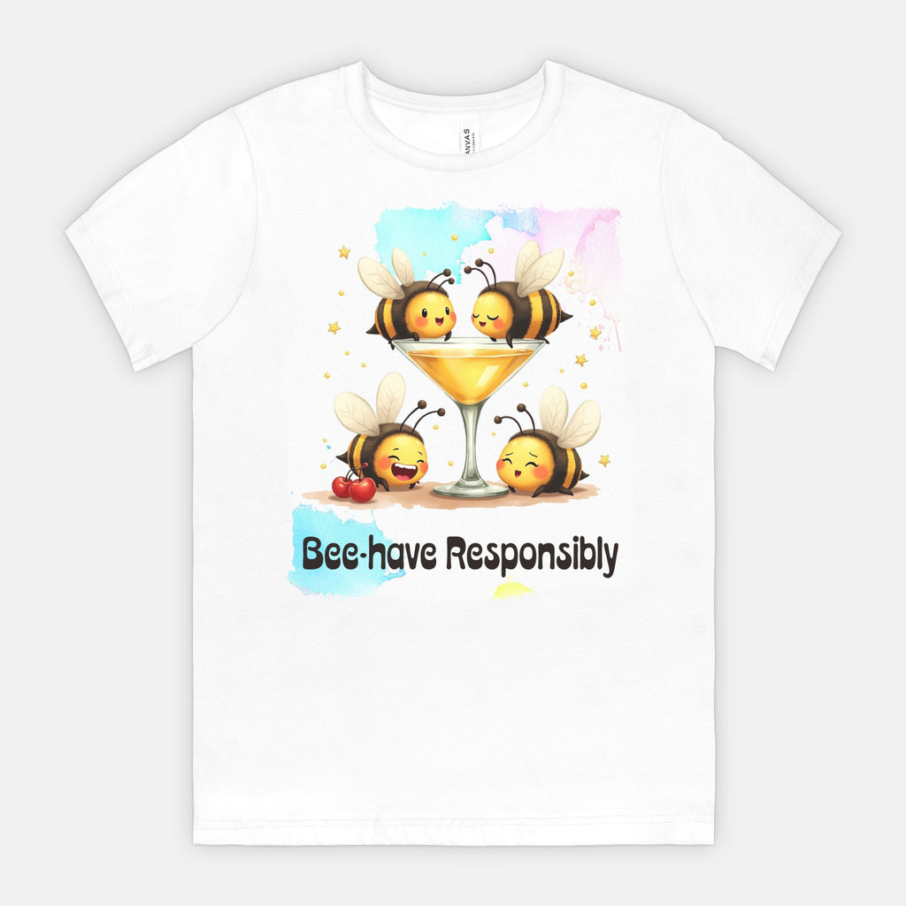 Bee-have Responsibly – Funny Bee Cocktail Shirt