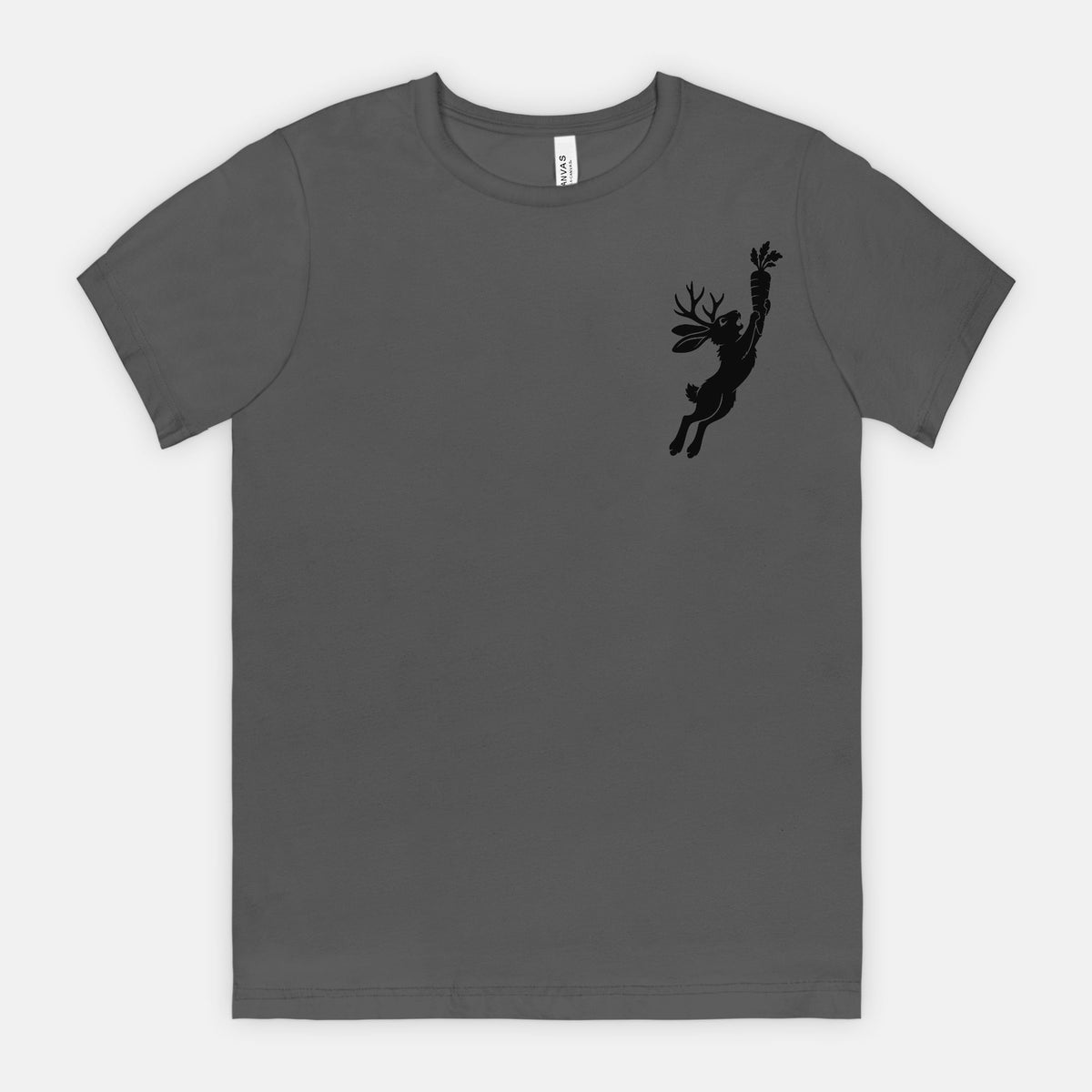 Jackalope and Carrot Small Chest Graphic T-Shirt