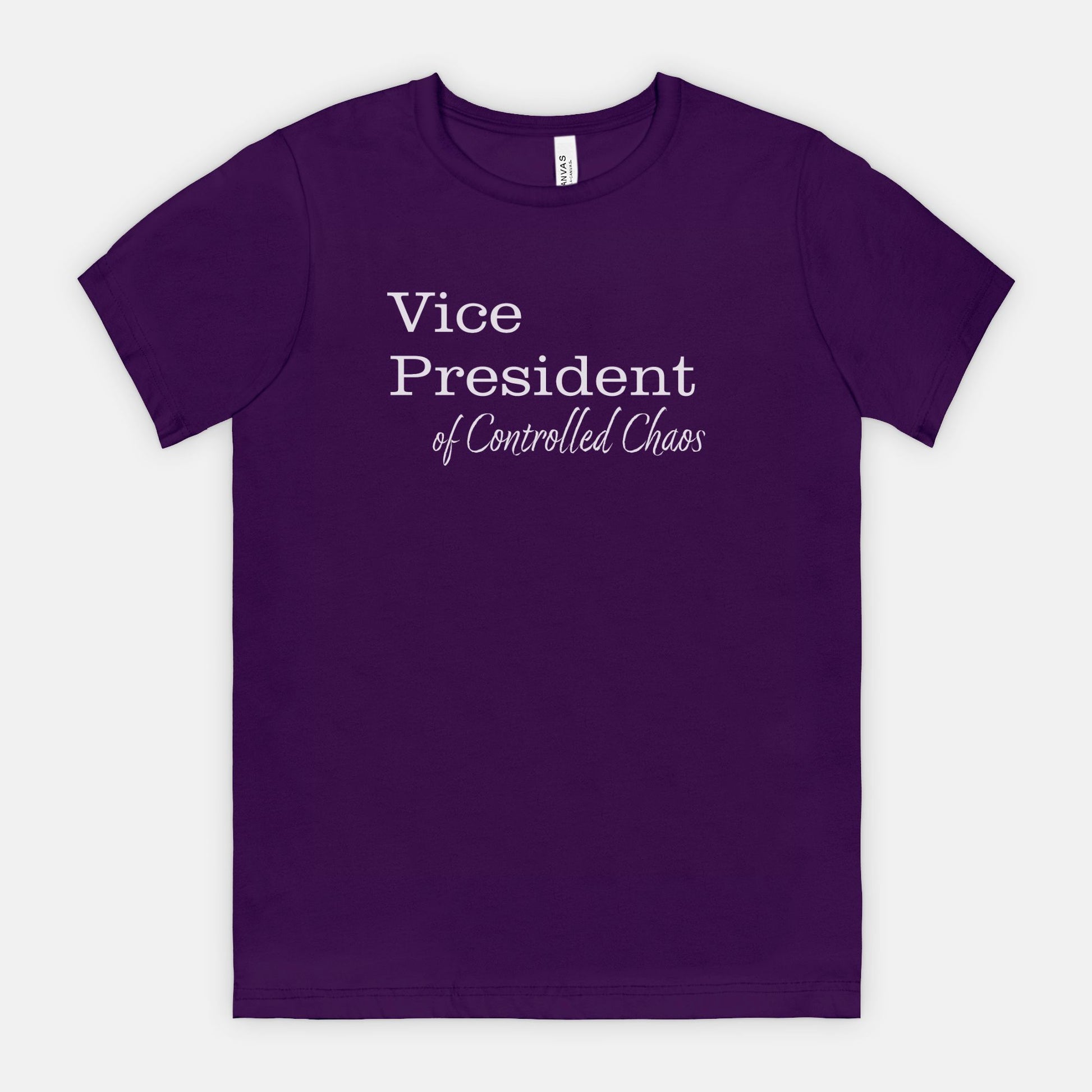 VP of Controlled Chaos Tee - White Text