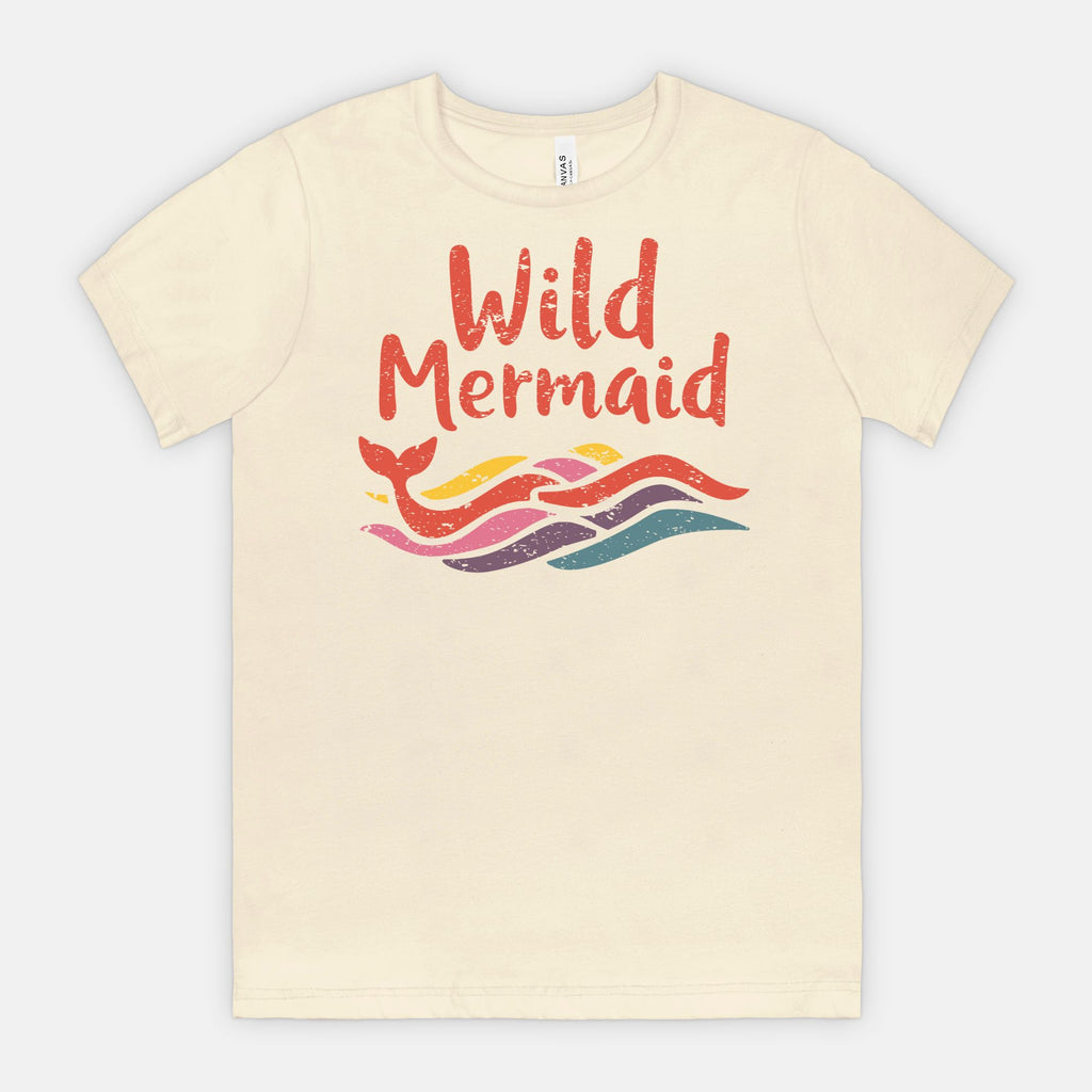 Wild Mermaid - Colorful Retro Ocean Vibes Tee