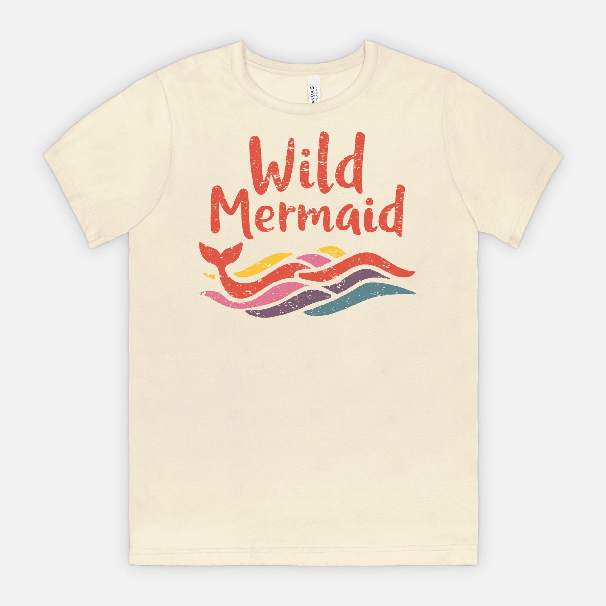 Wild Mermaid - Colorful Retro Ocean Vibes Tee