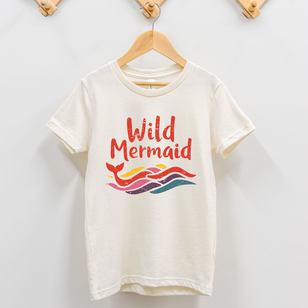 Wild Mermaid – Retro Rainbow Toddler Tee
