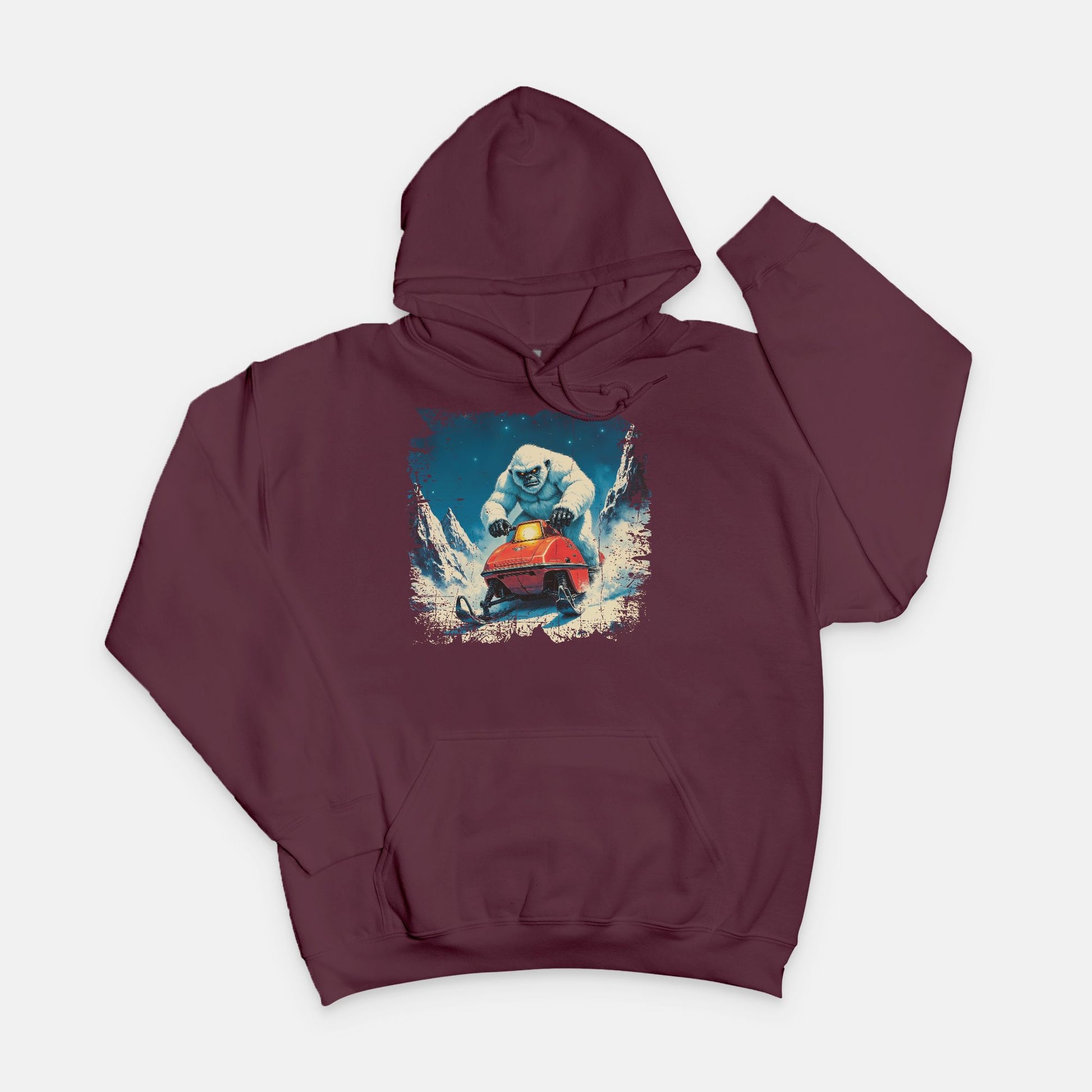 Yeti on Snowmobile Sweatshirt