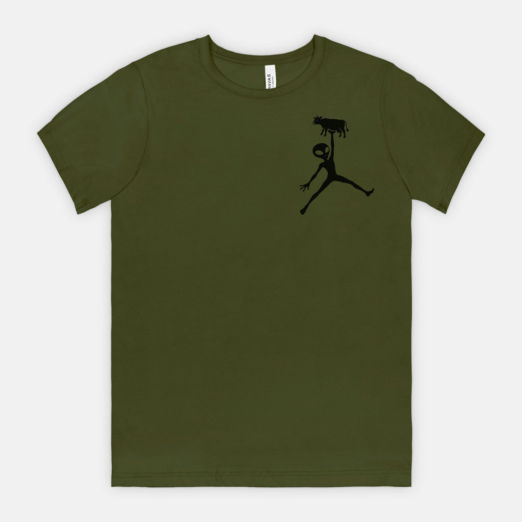 Udderly Unexplained Alien and Cow T-Shirt
