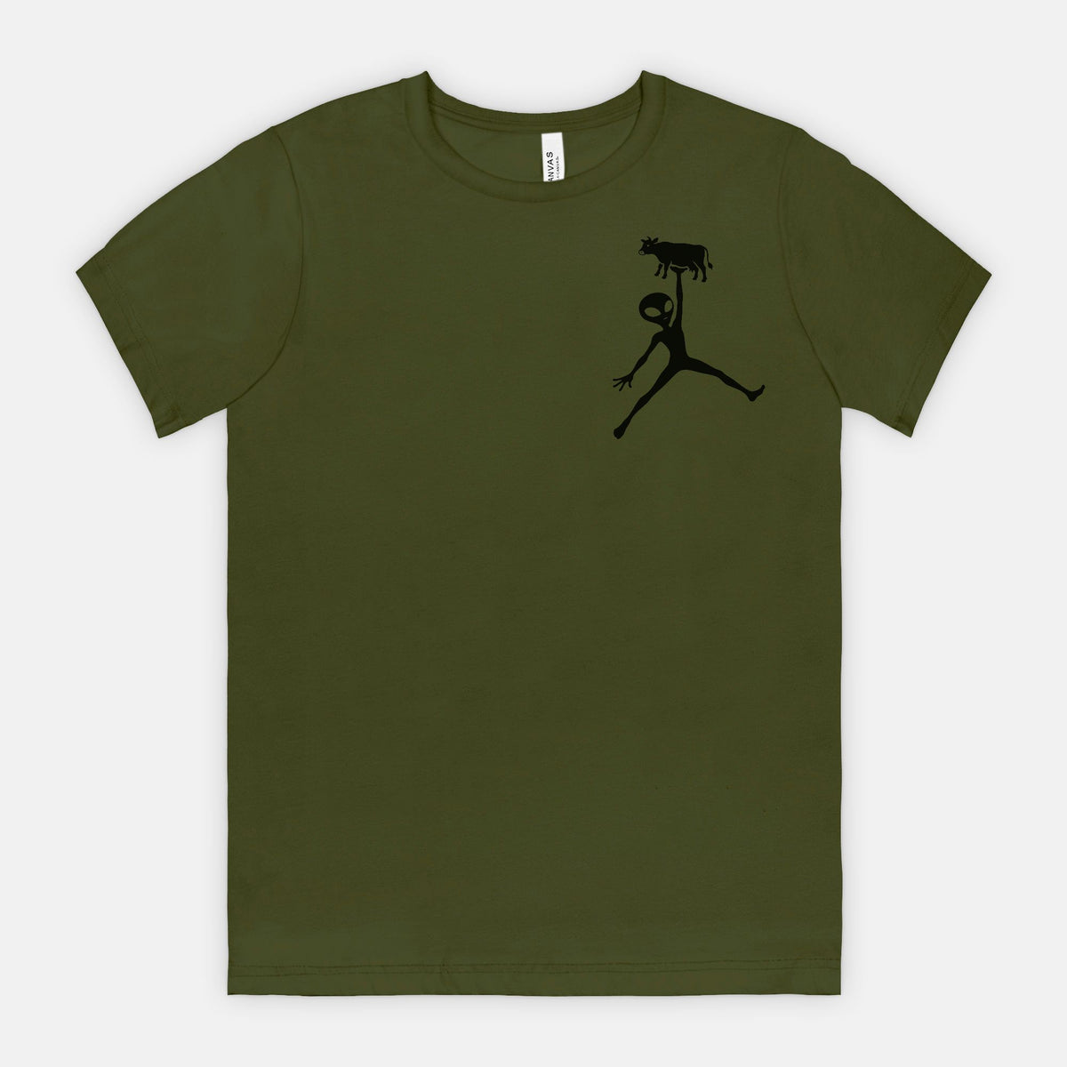 Udderly Unexplained Alien and Cow T-Shirt