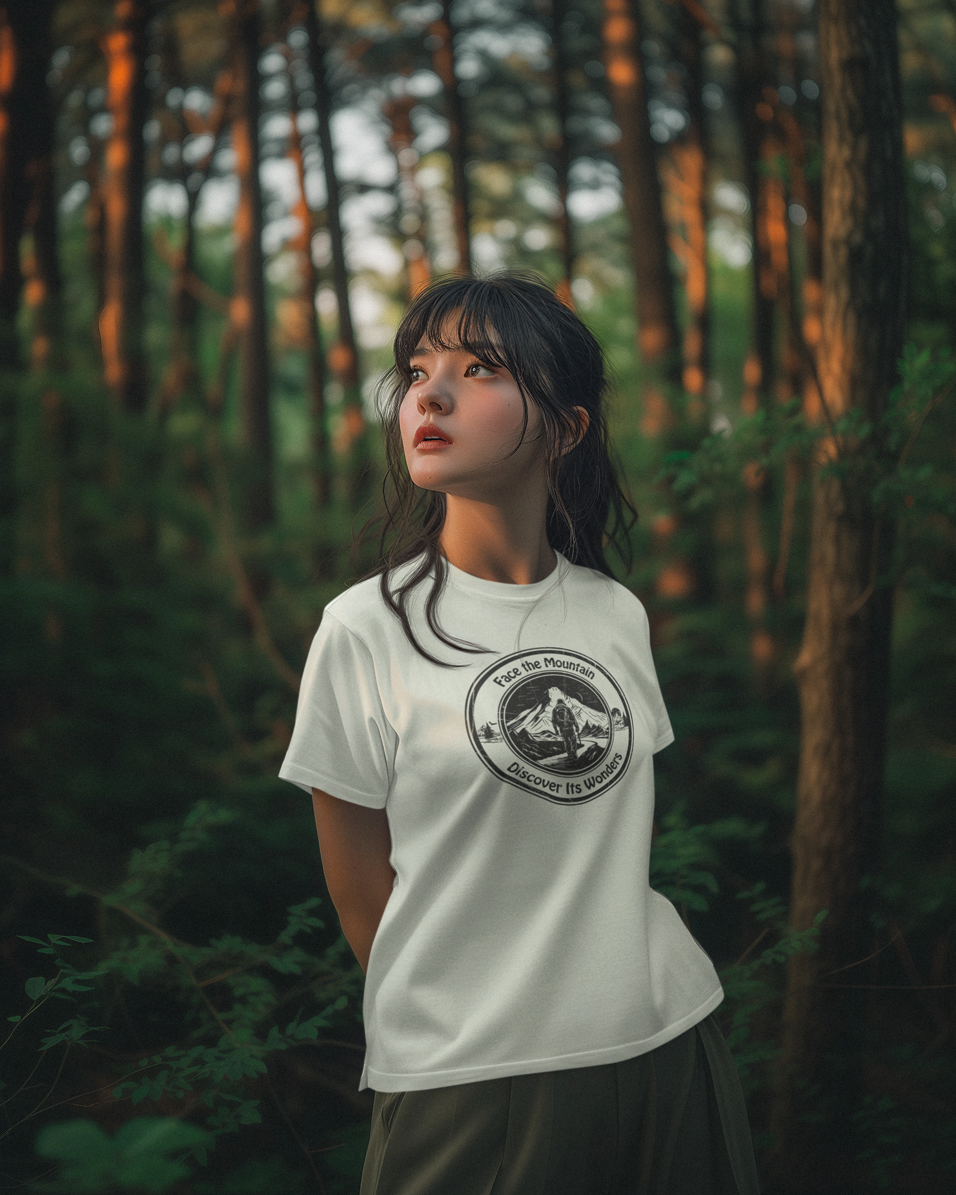 Face the Mountain Discover Its Wonders Adventure T-Shirt