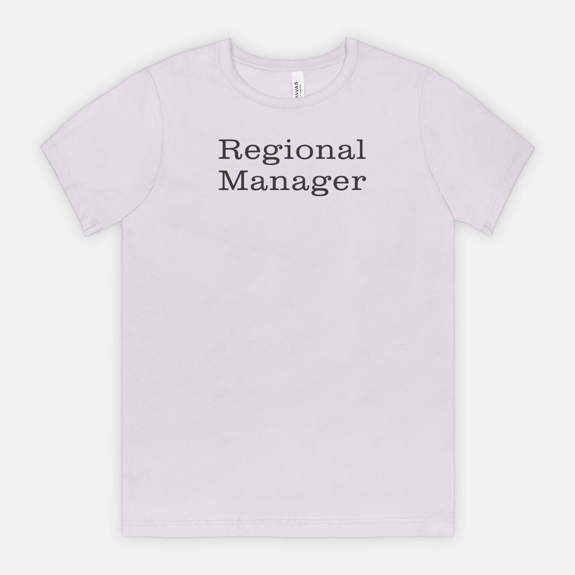 Regional Manager Tee - Black text