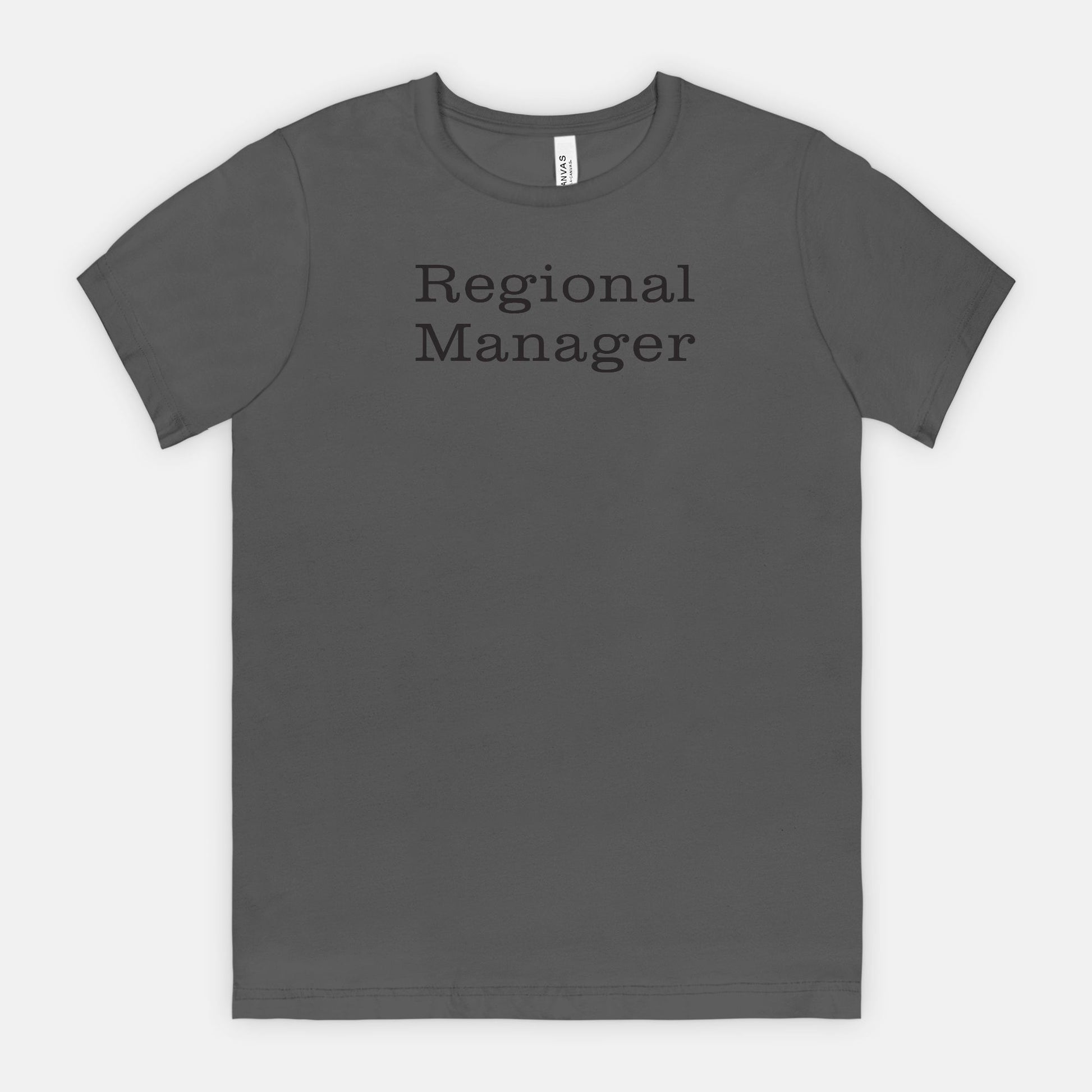 Regional Manager Tee - Black text