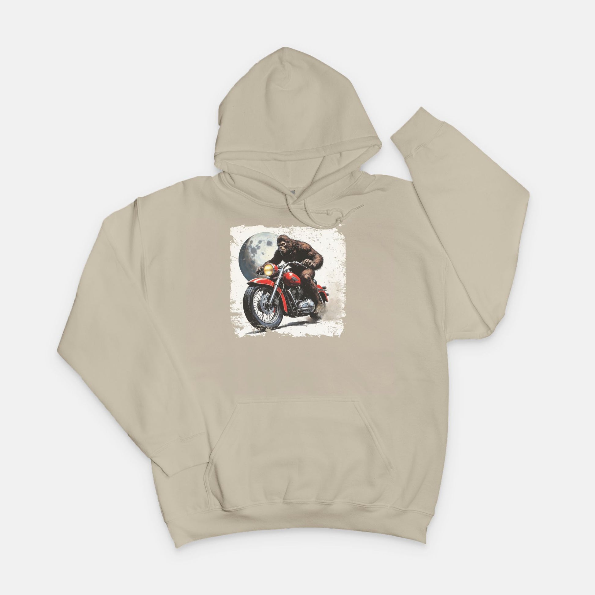 Bigfoot on Motorcycle Sweatshirt