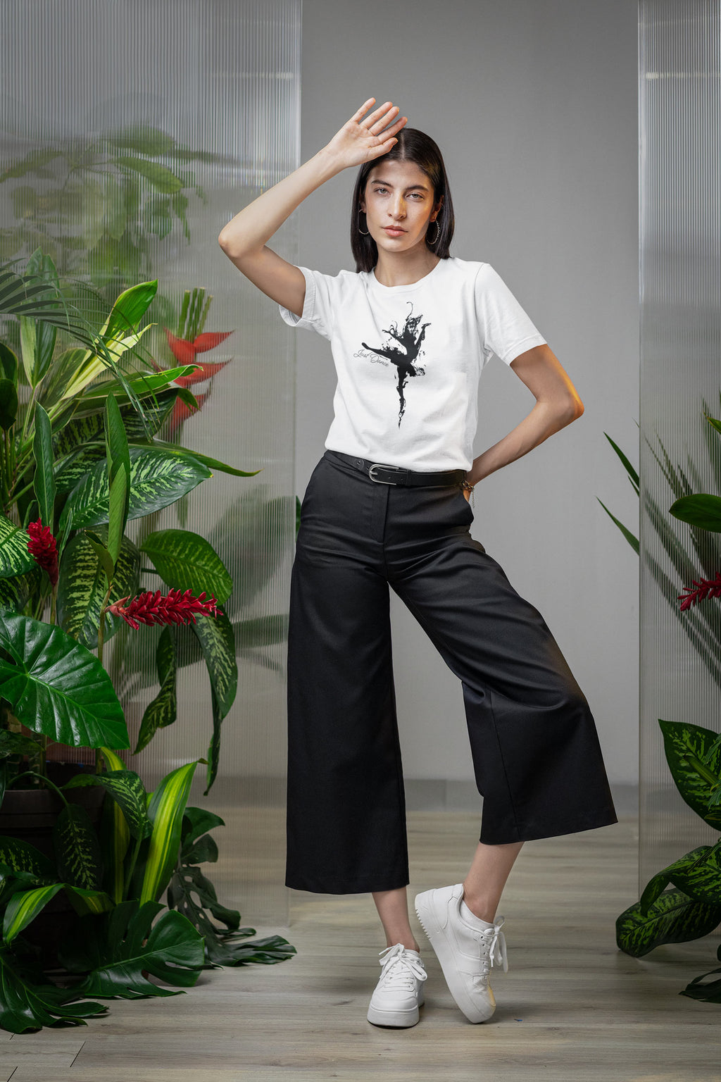 Just Dance – Artistic Ballerina Silhouette T-Shirt