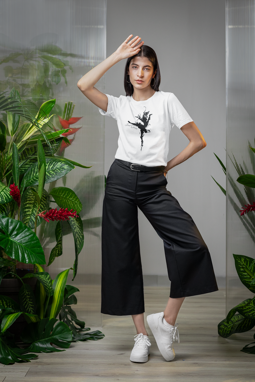 Just Dance – Artistic Ballerina Silhouette T-Shirt