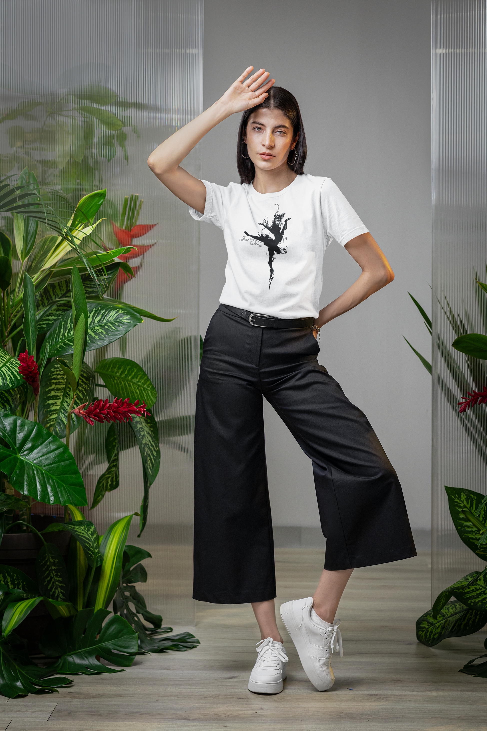 Just Dance – Artistic Ballerina Silhouette T-Shirt
