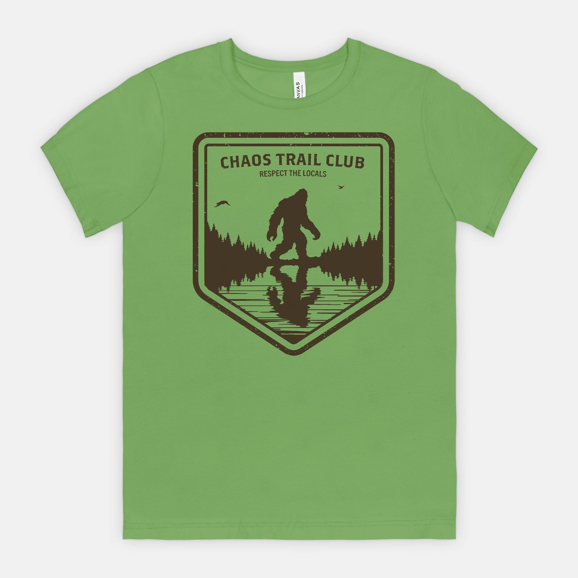 red-rock-chaos-Trail-Club-vintage-bigfoot-shirt-leaf
