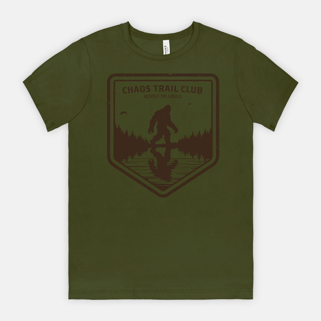 red-rock-chaos-Trail-Club-vintage-bigfoot-shirt-olive
