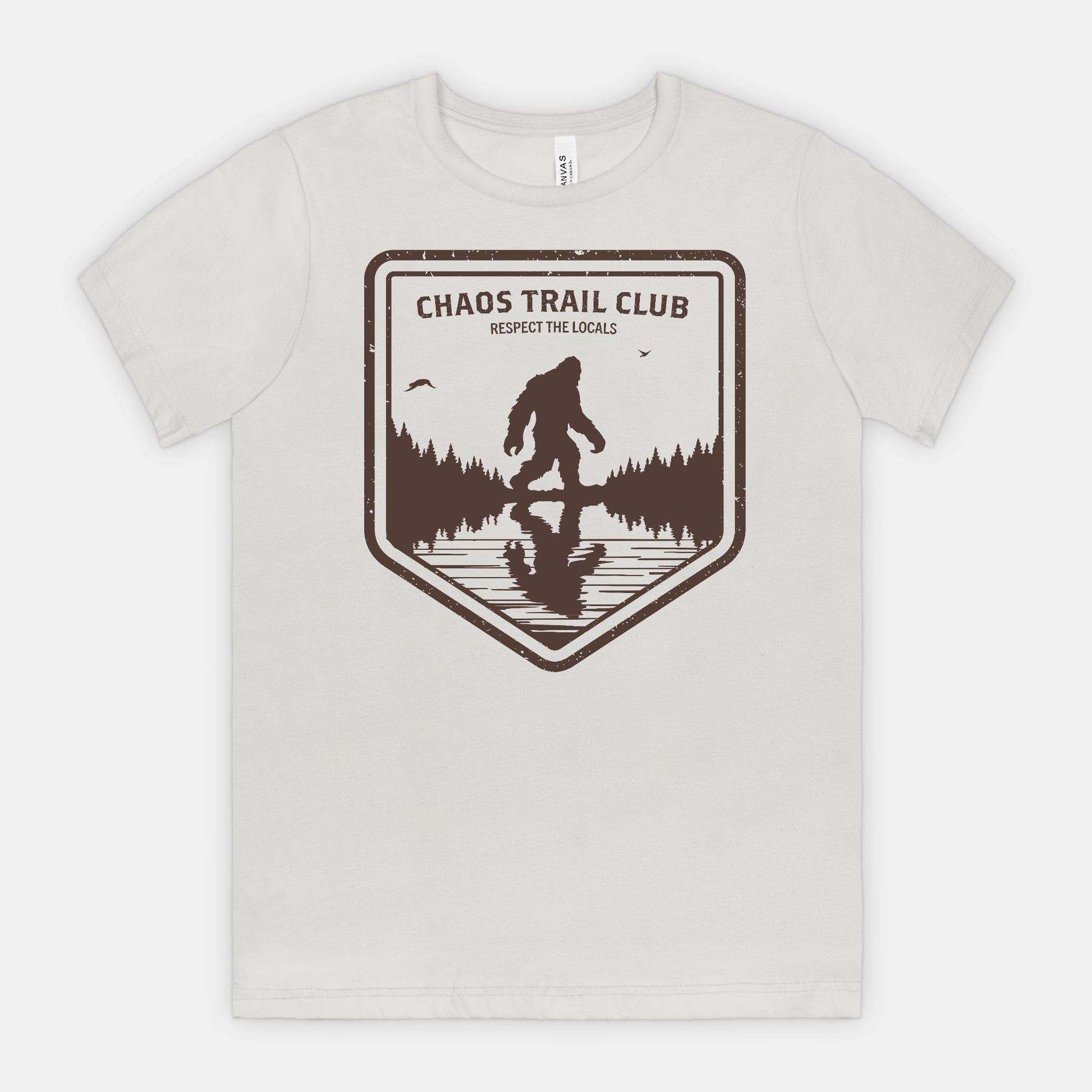 red-rock-chaos-Trail-Club-vintage-bigfoot-shirt-silver