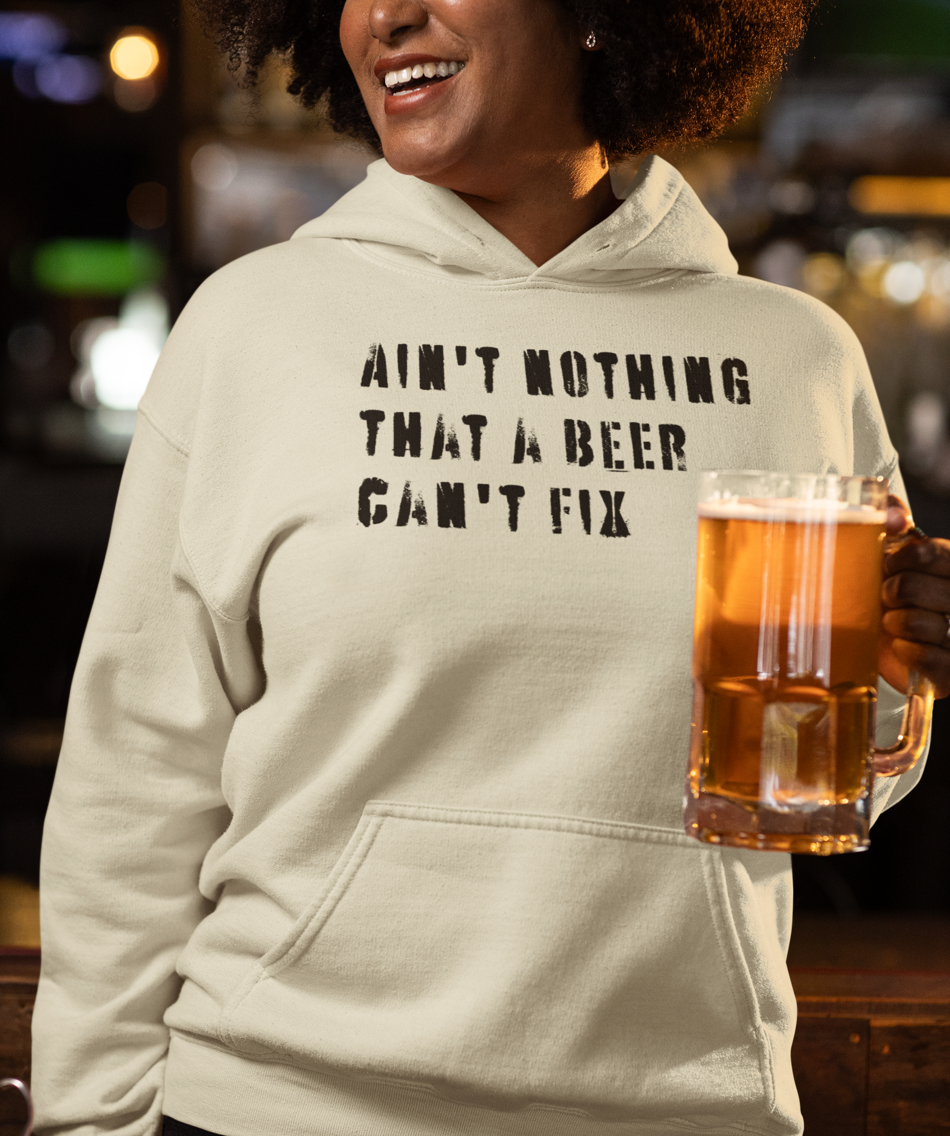 red-rock-chaos-aint-nothing-that-a-beer-cant-fix-sweatshirt-gildan-Hoodie-sand