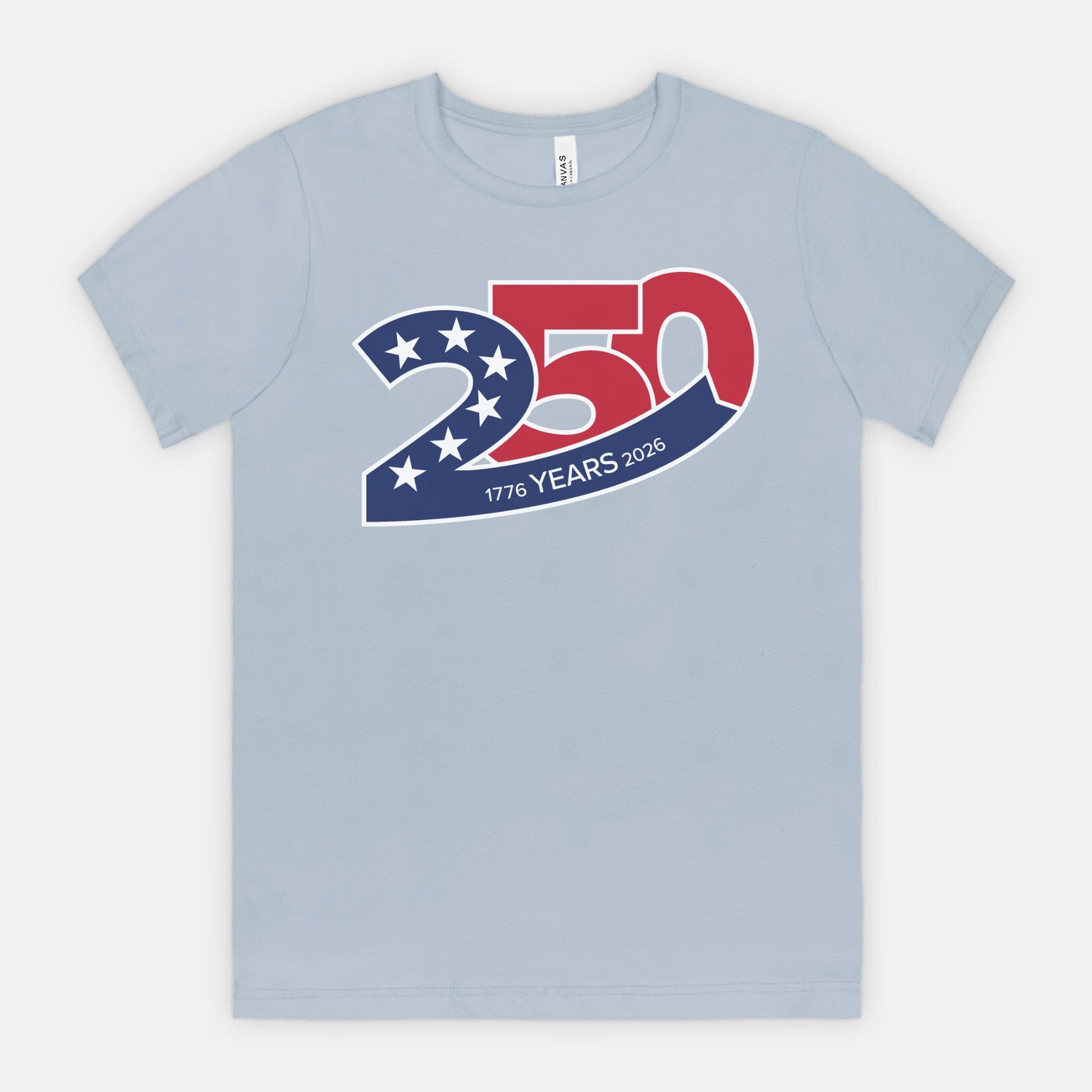red-rock-chaos-america-250-years-shirt-1776-2026-bella-canvas-3001-Light-Blue