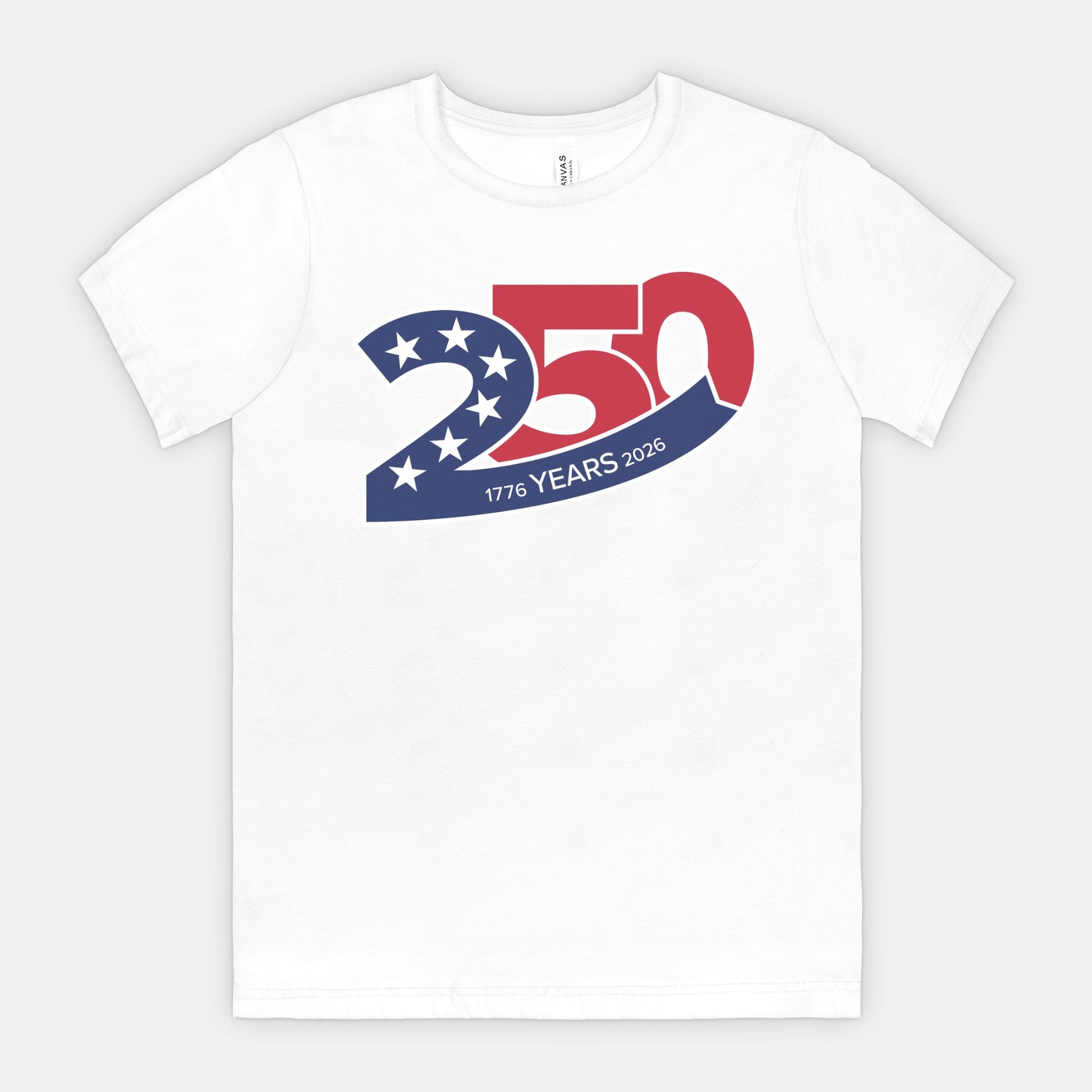 red-rock-chaos-america-250-years-shirt-1776-2026-bella-canvas-3001-White